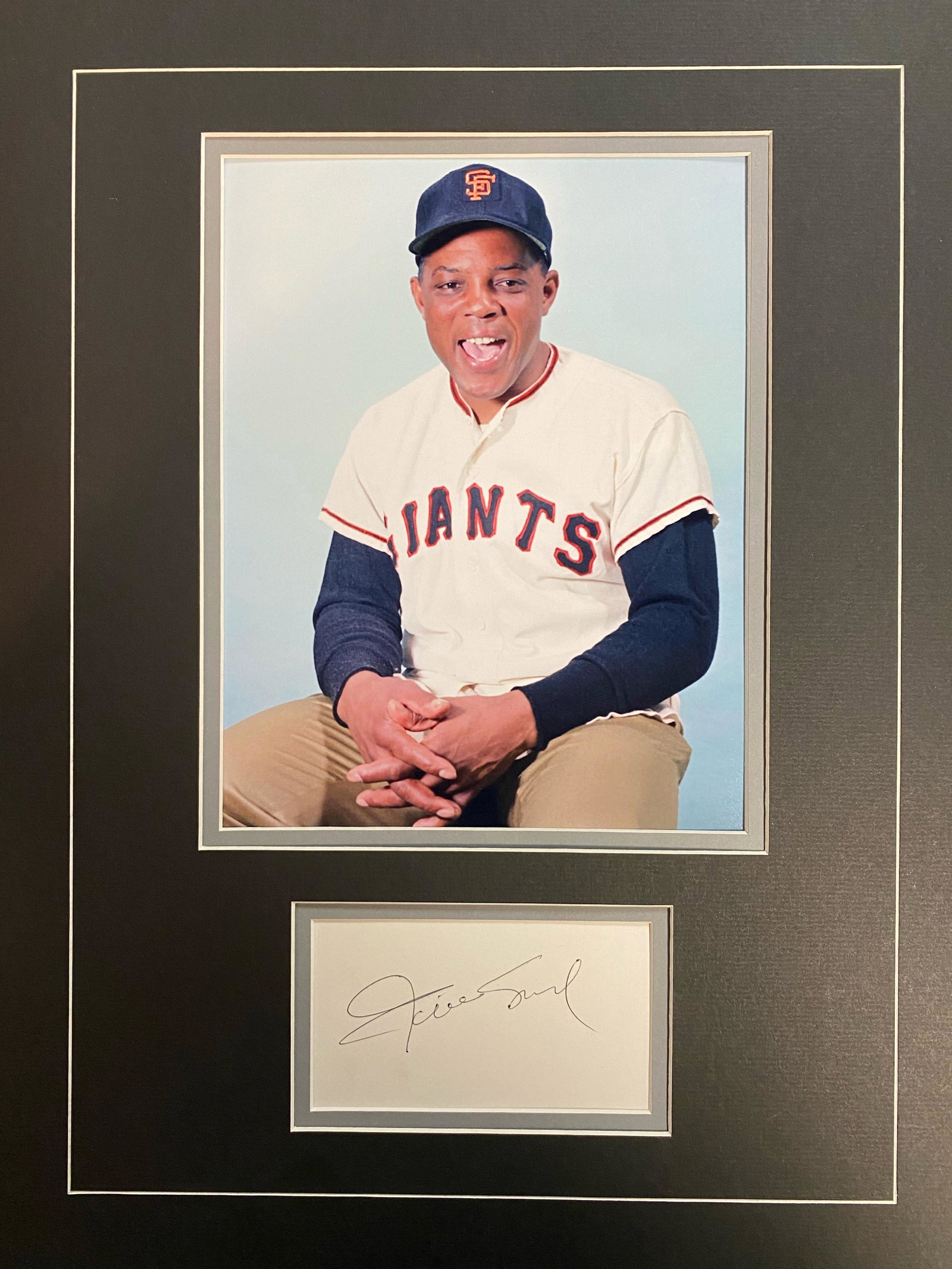 Willie Mays Autographed Display (1 of 1)