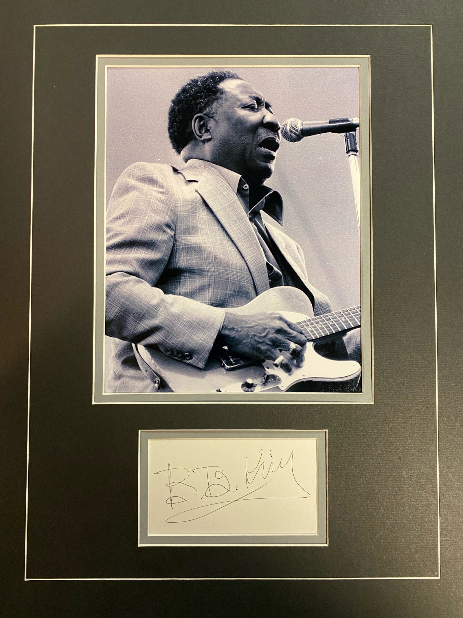 BB King Autographed Display (1 of 1)