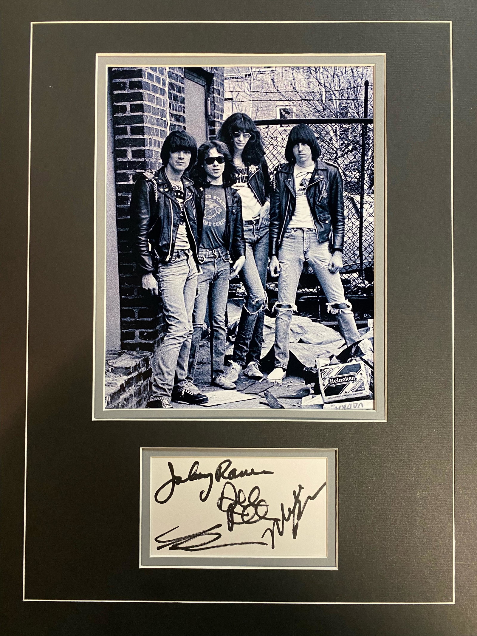 The Ramones Autographed Display (1 of 1)