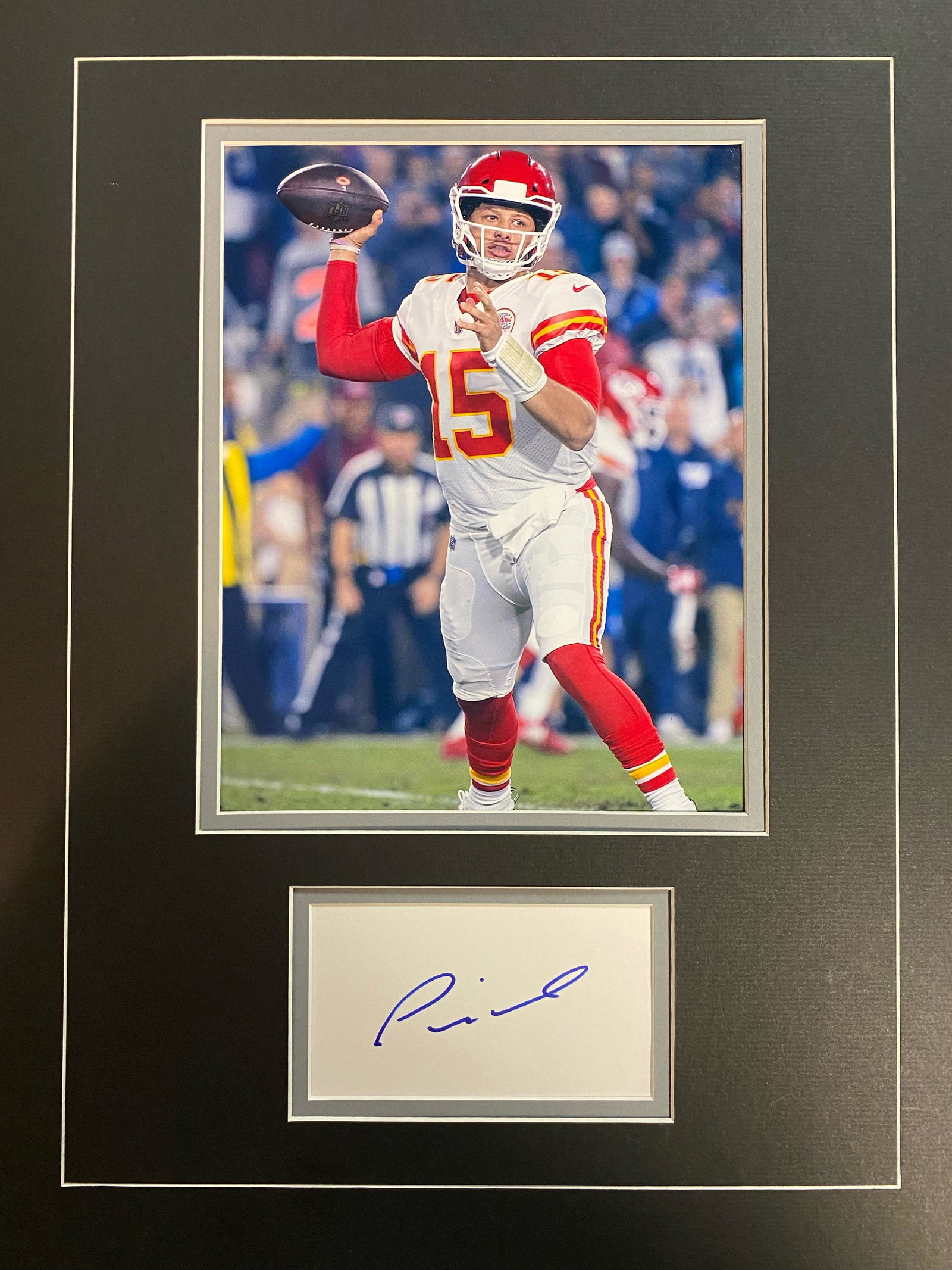 Patrick Mahomes Autographed Display (1 of 1)