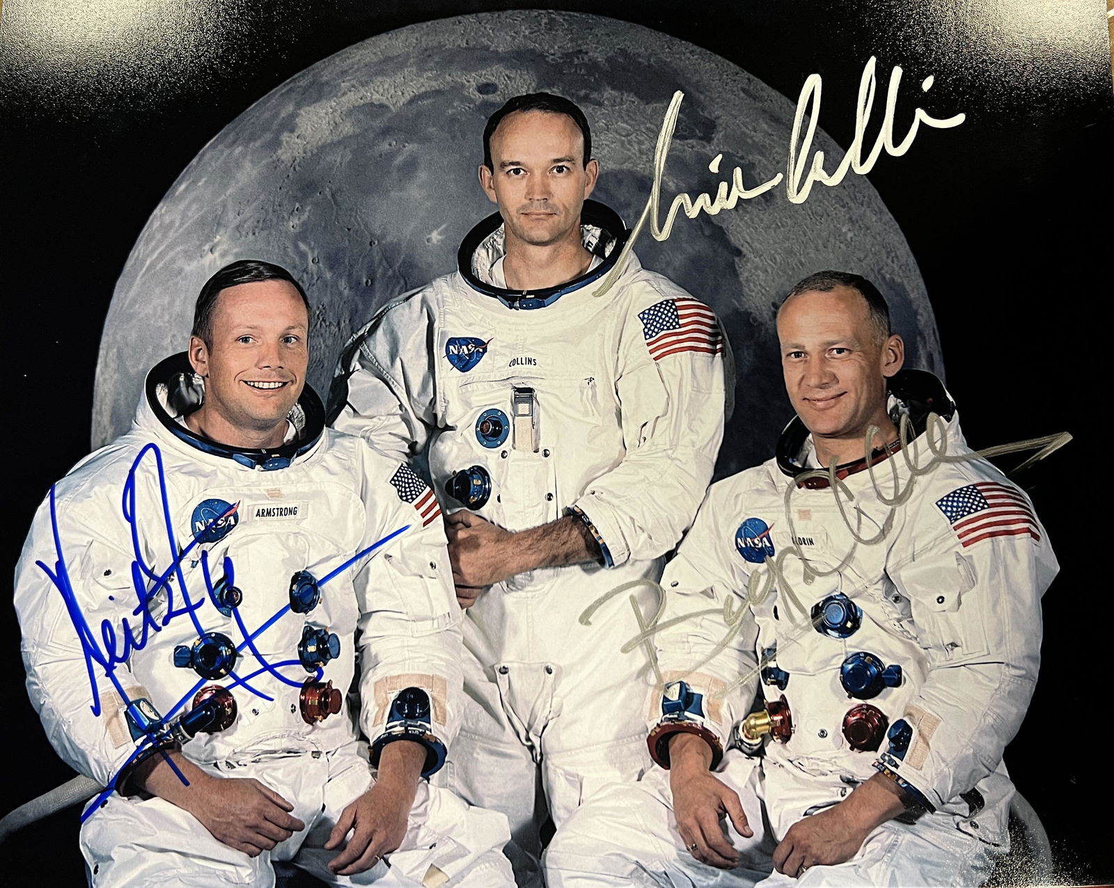 Apollo 11 Autographed 8x10 All 3 (1 of 1)