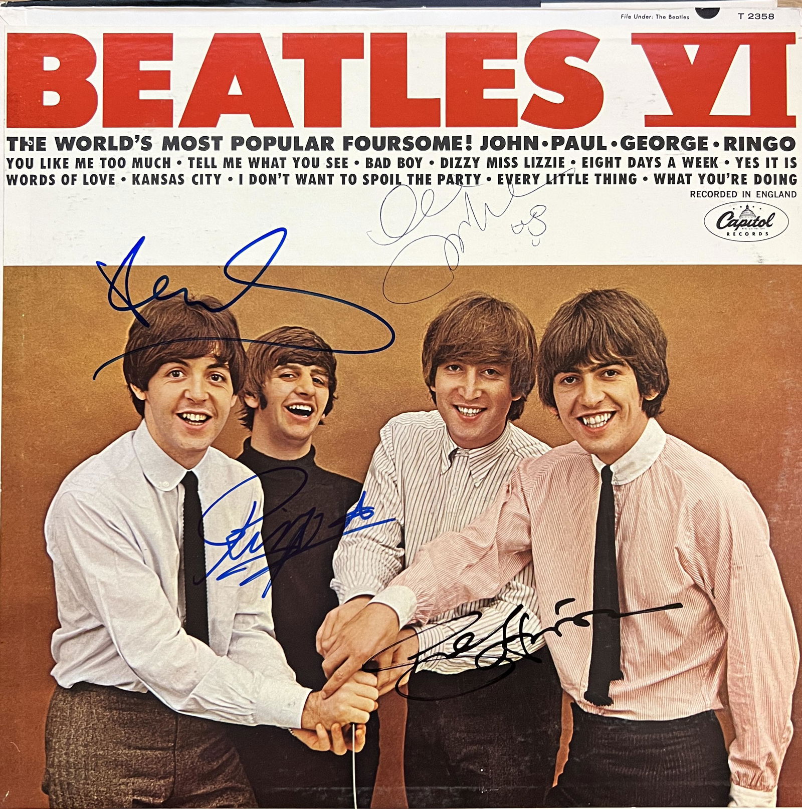 The Beatles Autographed Album All 4! RARE (1 of 1)