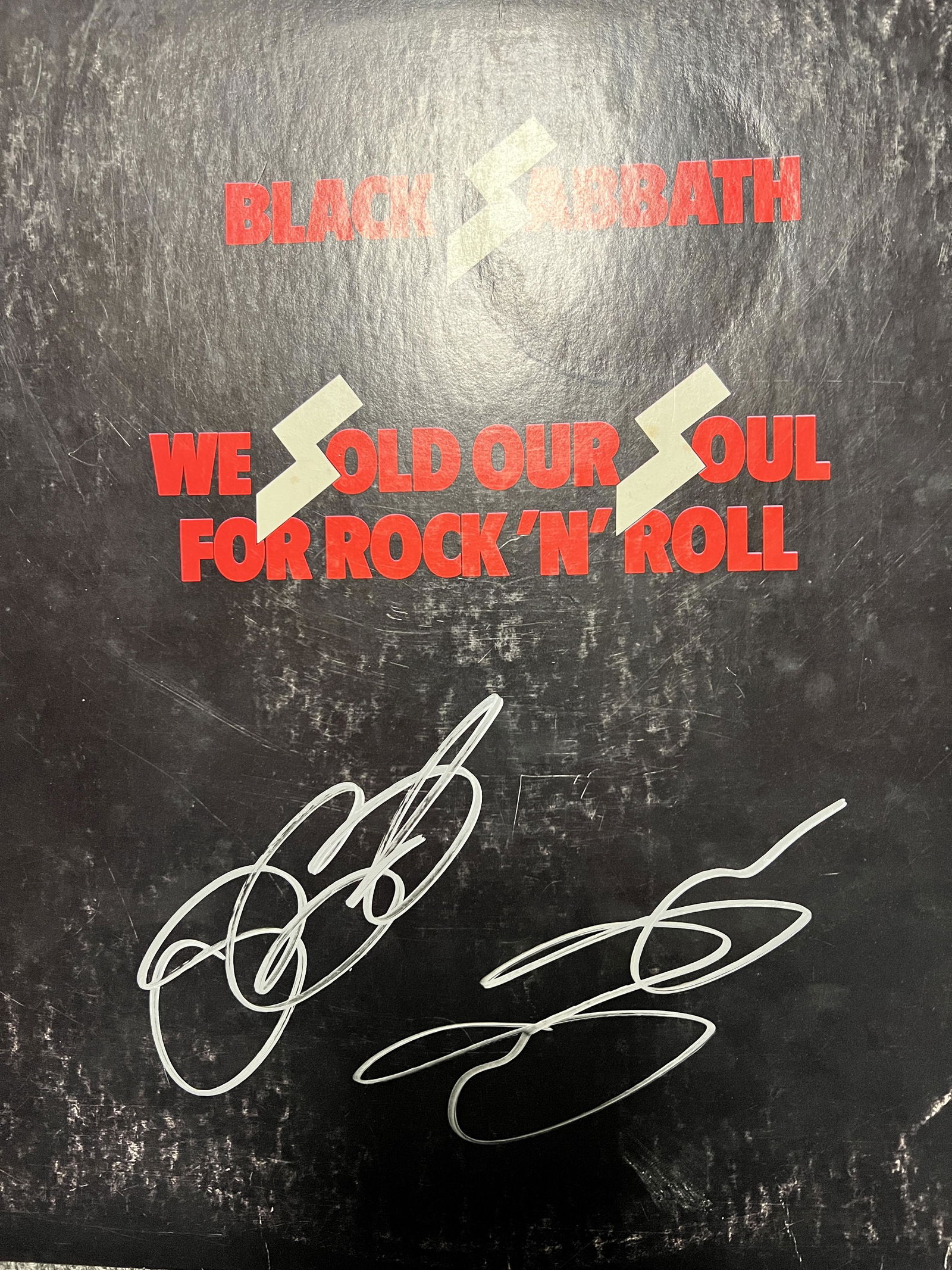 Black SABBATH Autographed Album Ozzy and Tony: Displays are not framed, and can be framed for a cost. Framed items will state they are framed in the name of the item. All signed items come with a COA. Ask any and all questions BEFORE bidding. Sign