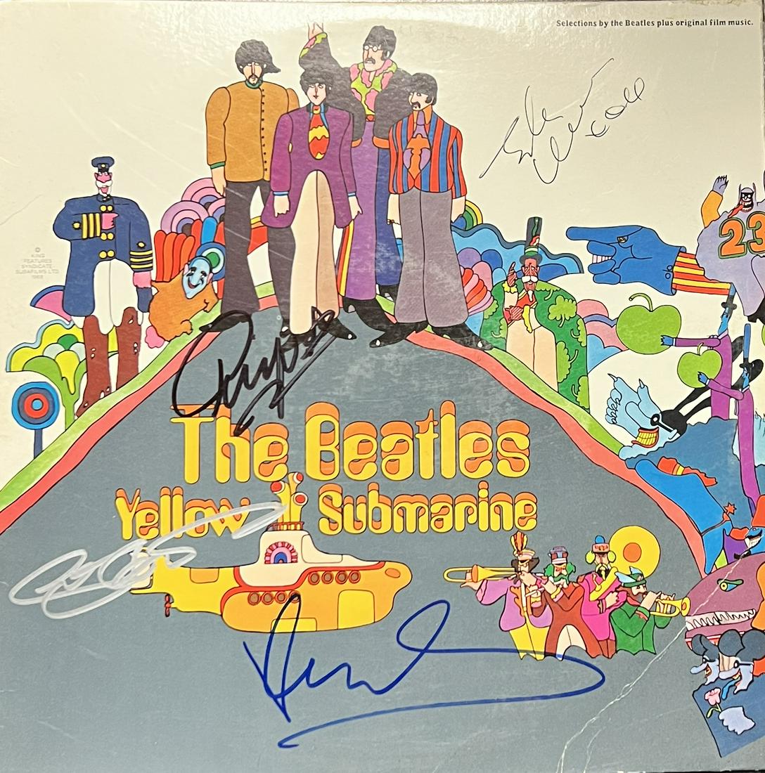 The Beatles Autographed Album All 4! Yellow Submarine (1 of 1)