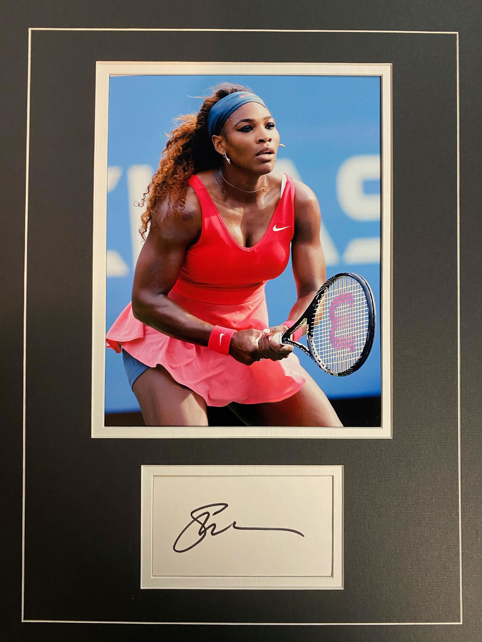 Serena Williams Autographed Display (1 of 1)