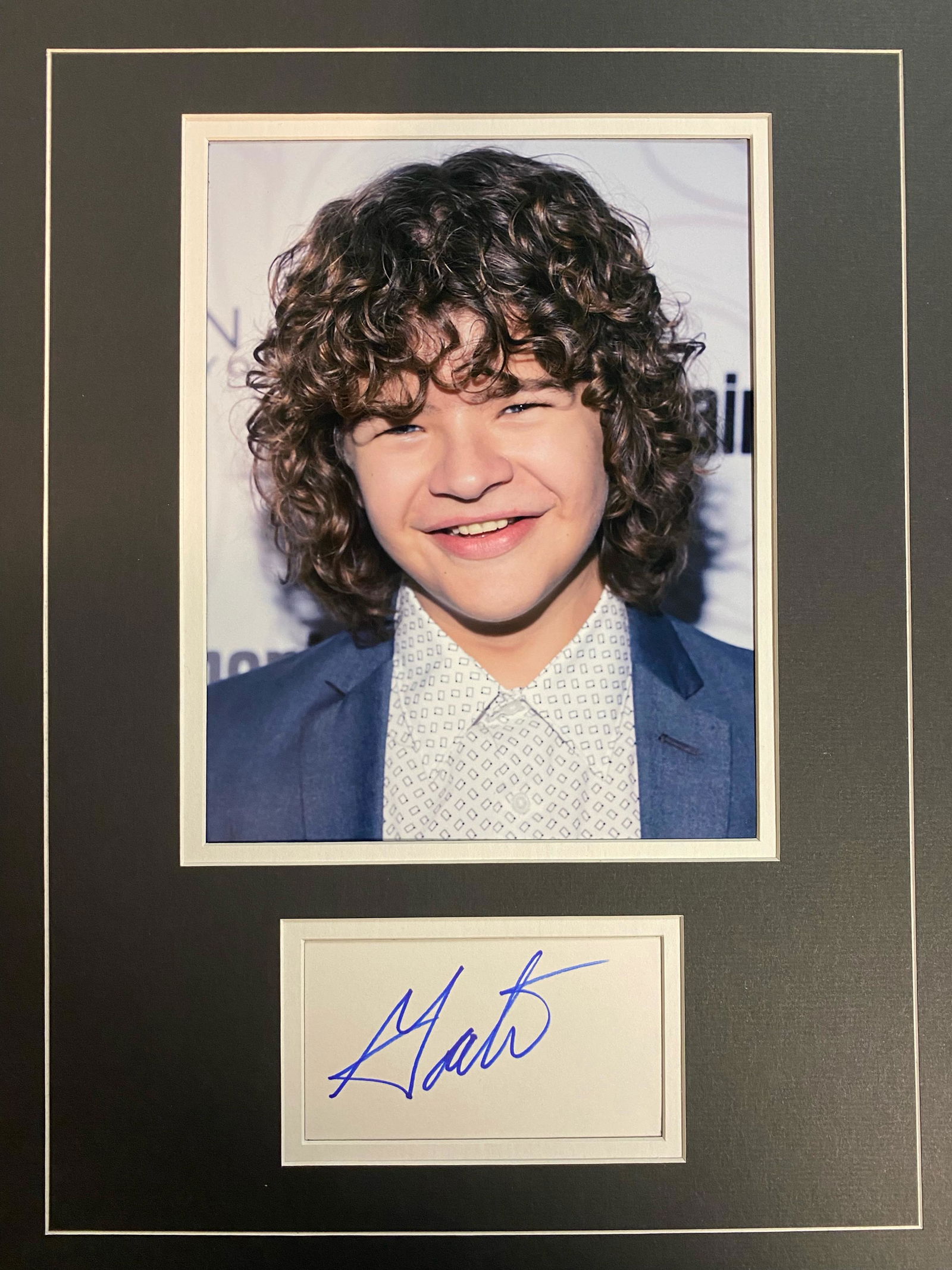 Dustin Henderson Autographed Display (1 of 1)