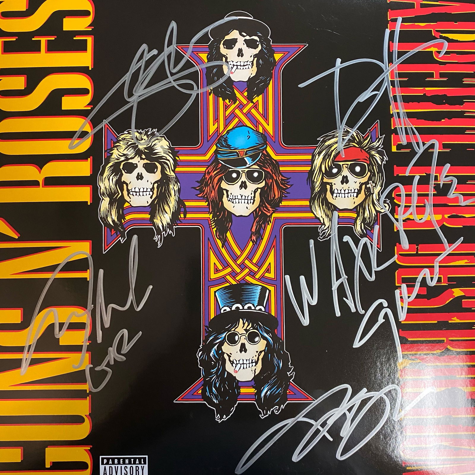 Guns and Roses Autographed Album All 5 (1 of 1)