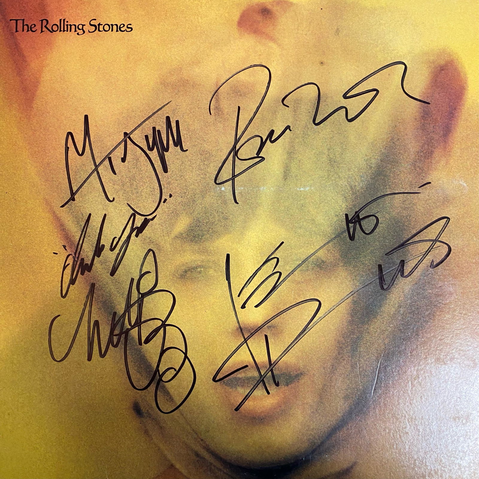 The Rolling Stones Autographed ALBUM KEITH MICK CHARLIE RON (1 of 1)