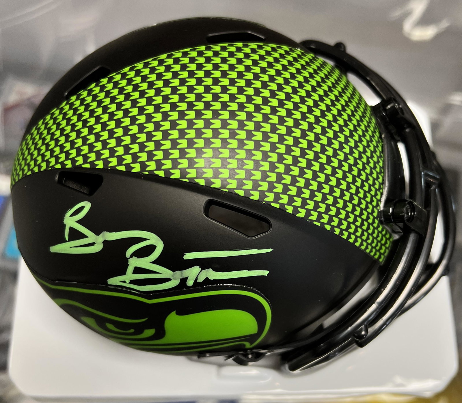 Brian Bosworth Autographed Mini Helmet (1 of 1)