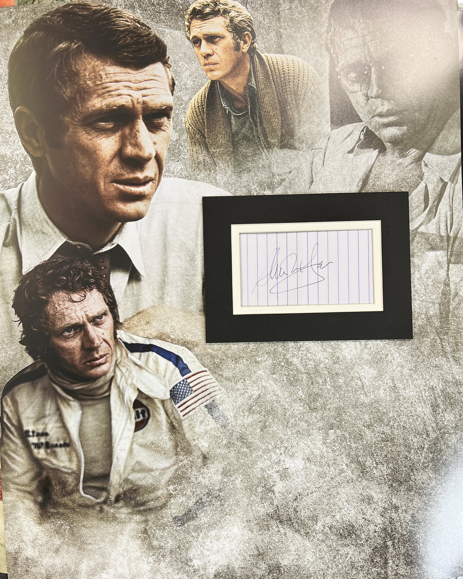Steve McQueen Autographed Display (1 of 1)