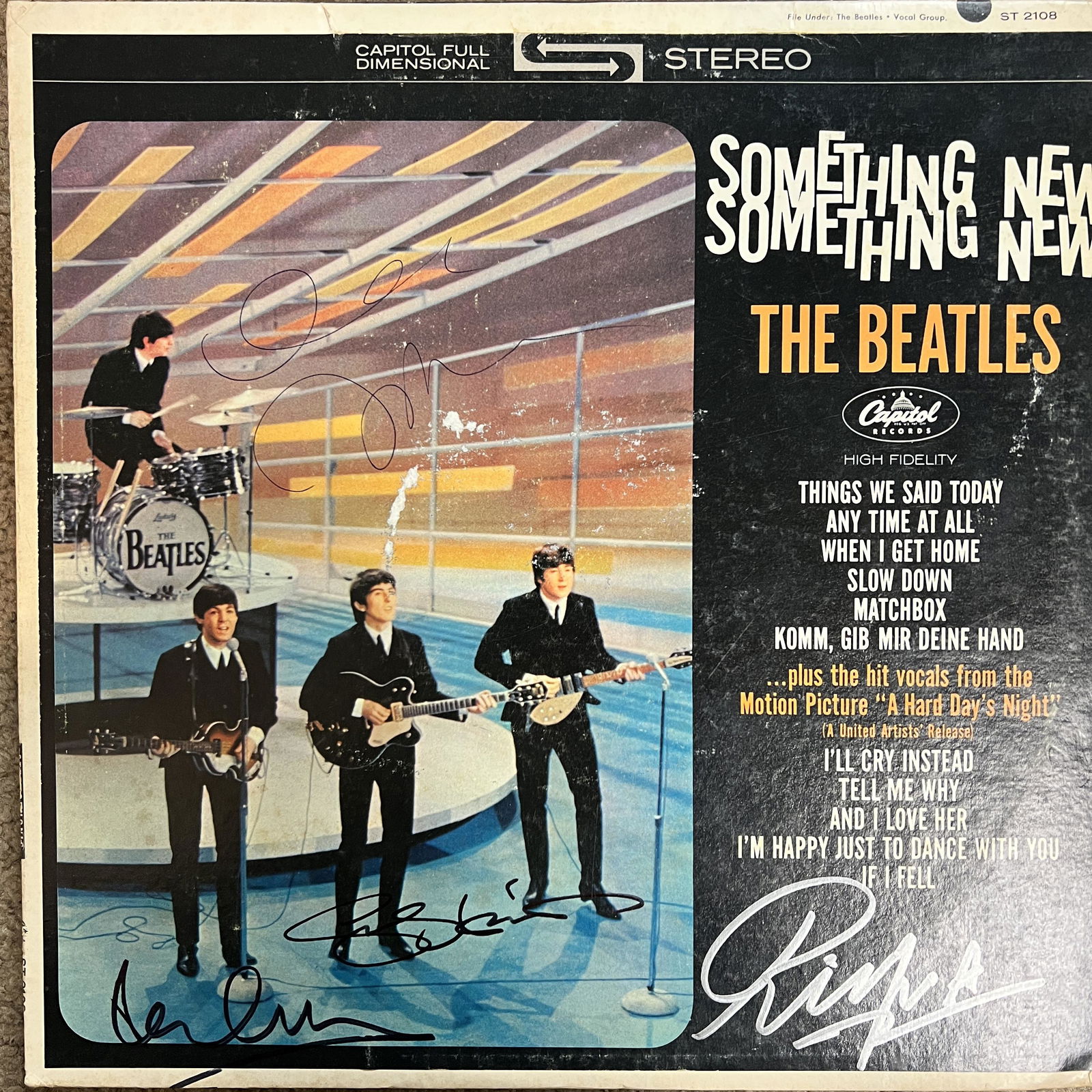 The Beatles Autographed ALBUM All 4: Displays are not framed, and can be framed for a cost. Framed items will state they are framed in the name of the item. All signed items come with a COA. Ask any and all questions BEFORE bidding. Sign