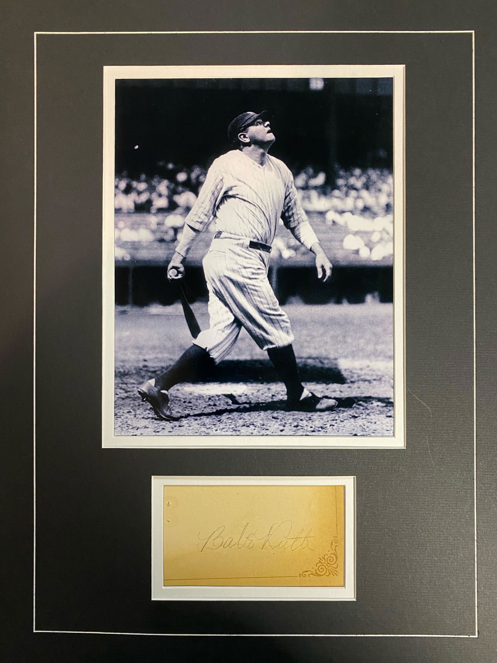 Babe Ruth Autographed Display (1 of 1)