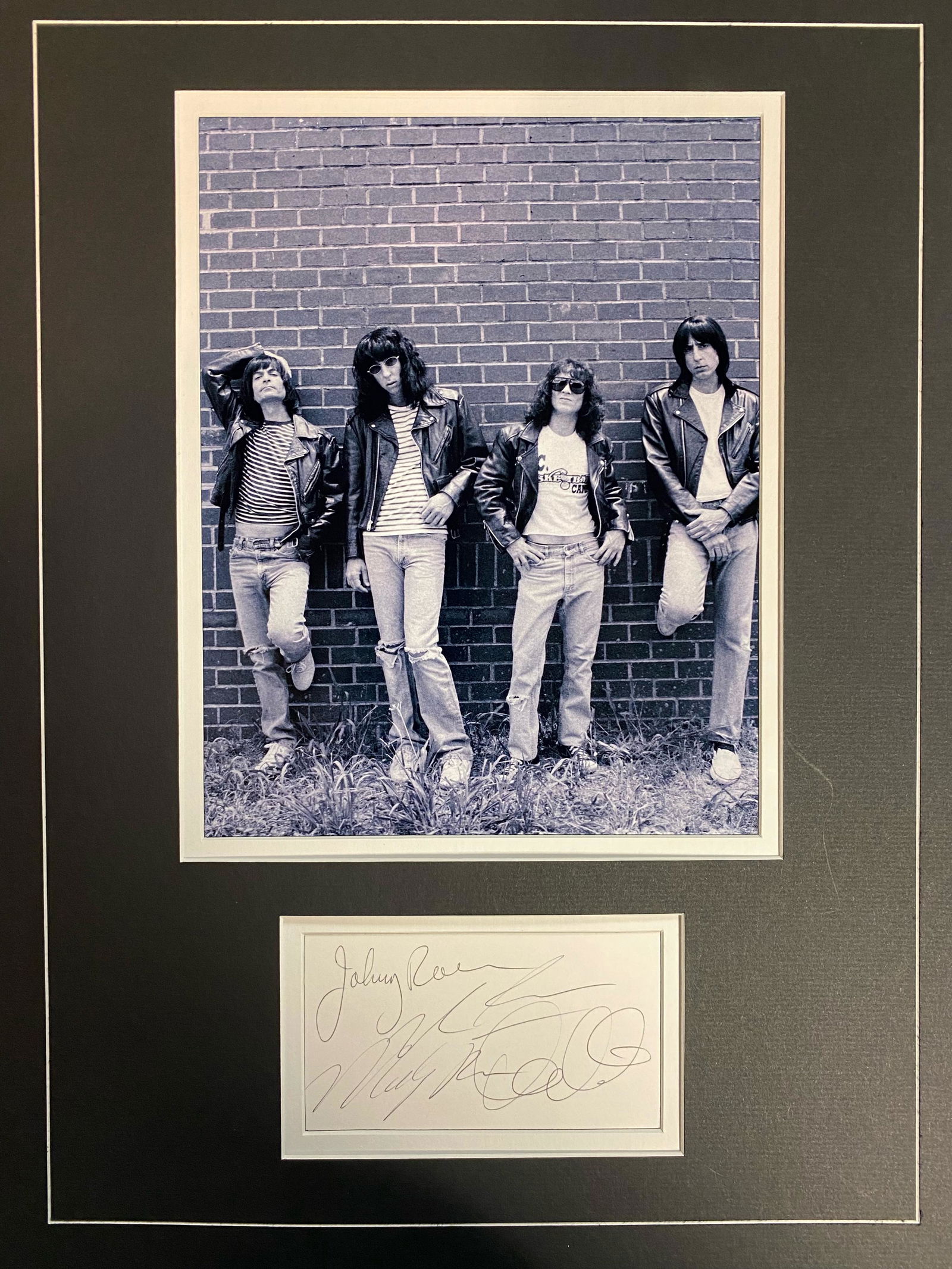 The Ramones Autographed Display (1 of 1)