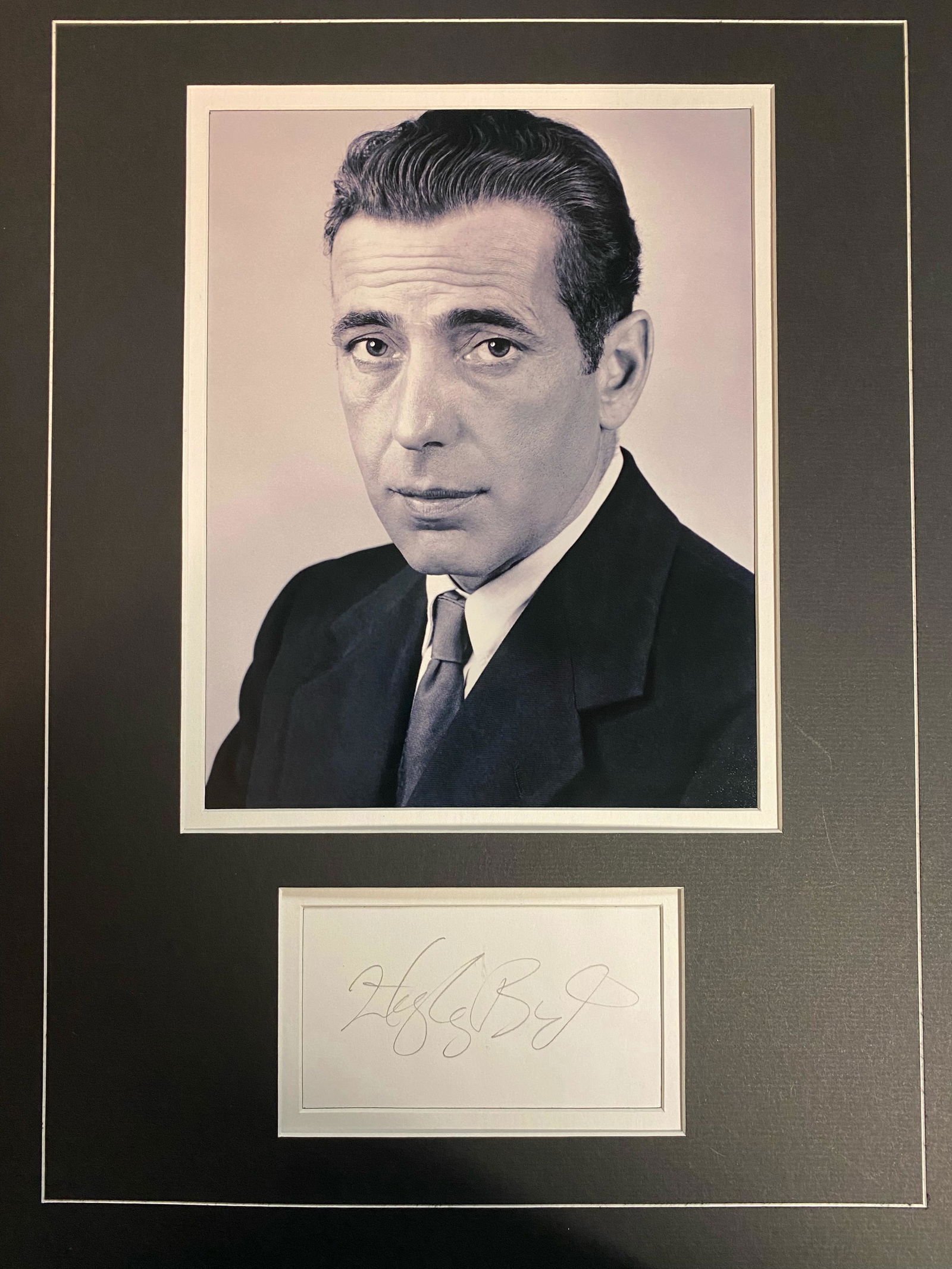 Humphrey Bogart Autographed Display (1 of 1)