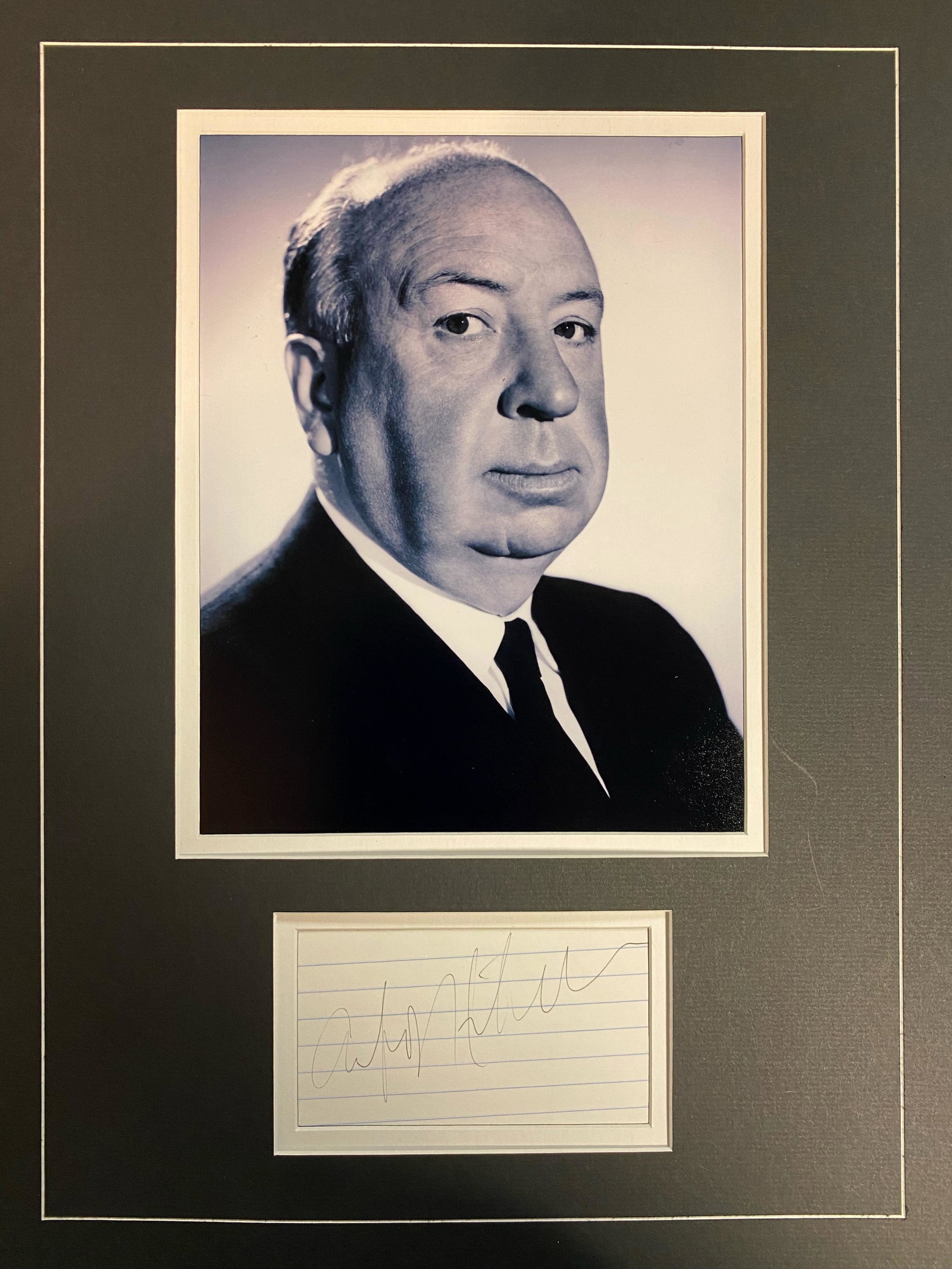 Alfred Hitchcock Autographed Display: Displays are not framed, and can be framed for a cost. Framed items will state they are framed in the name of the item. All signed items come with a COA. Ask any and all questions BEFORE bidding. Sign