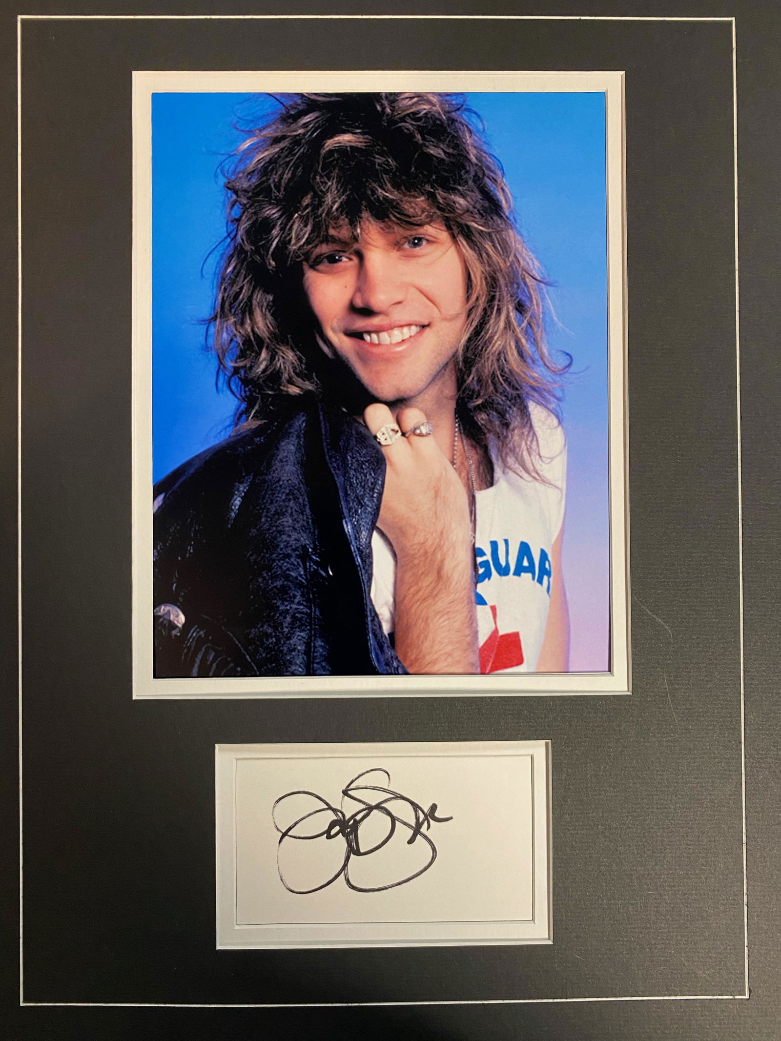 Jon Bon Jovi Autographed Display (1 of 1)
