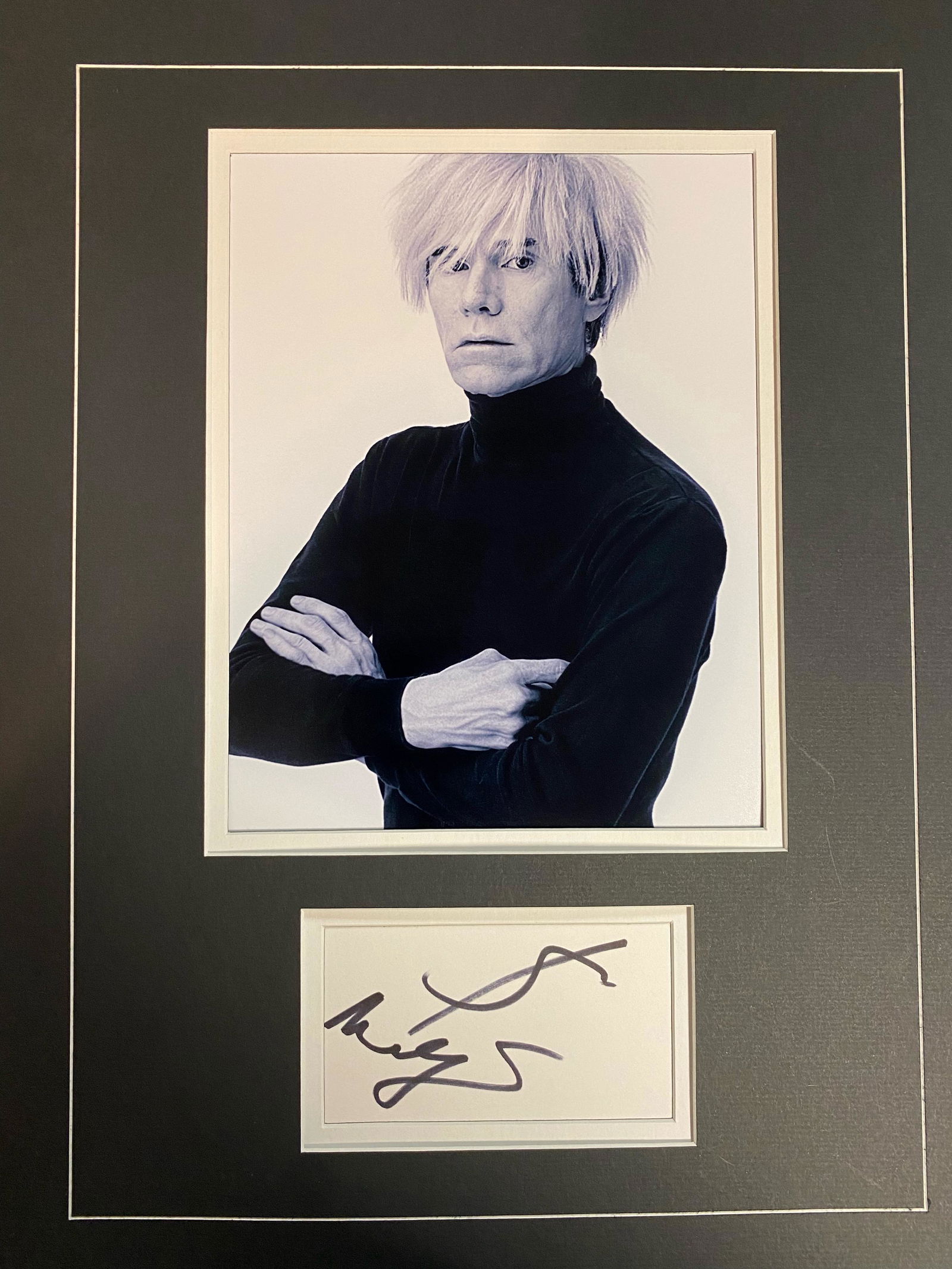 Andy Warhol Autographed Display (1 of 1)