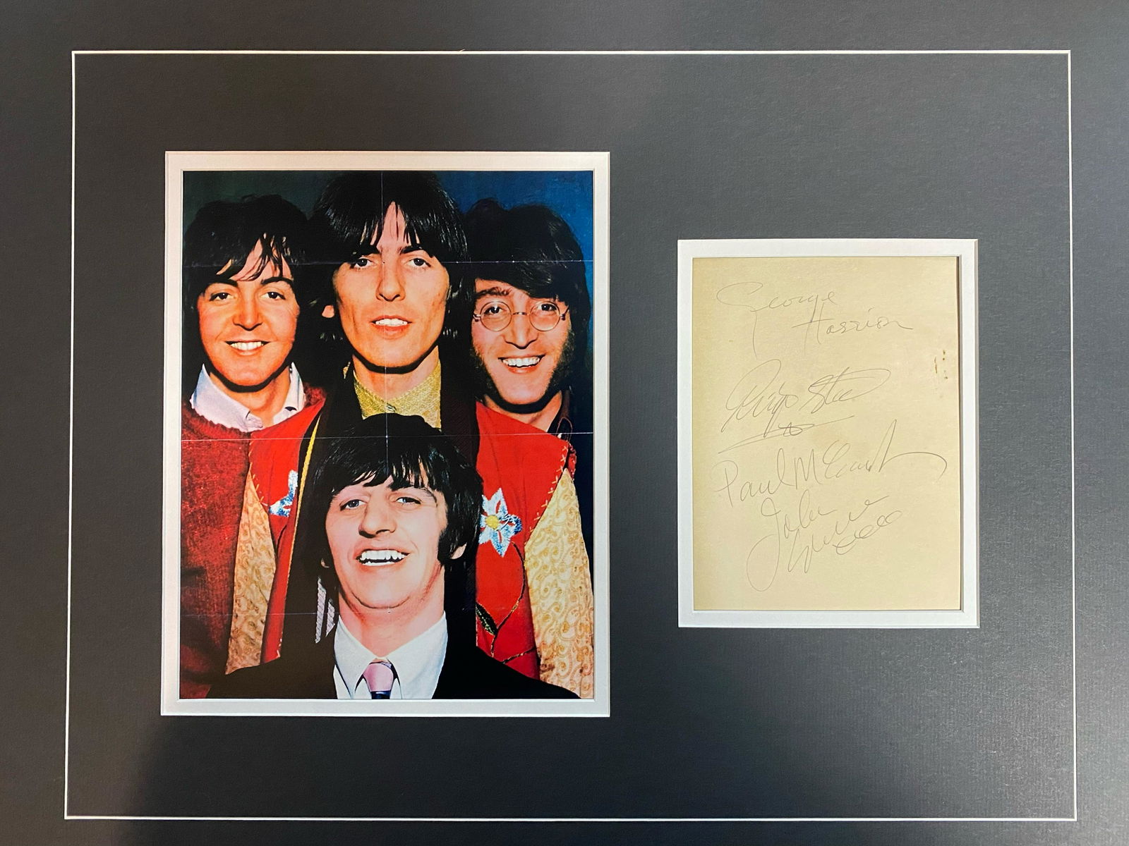 The Beatles Autographed Display (1 of 1)