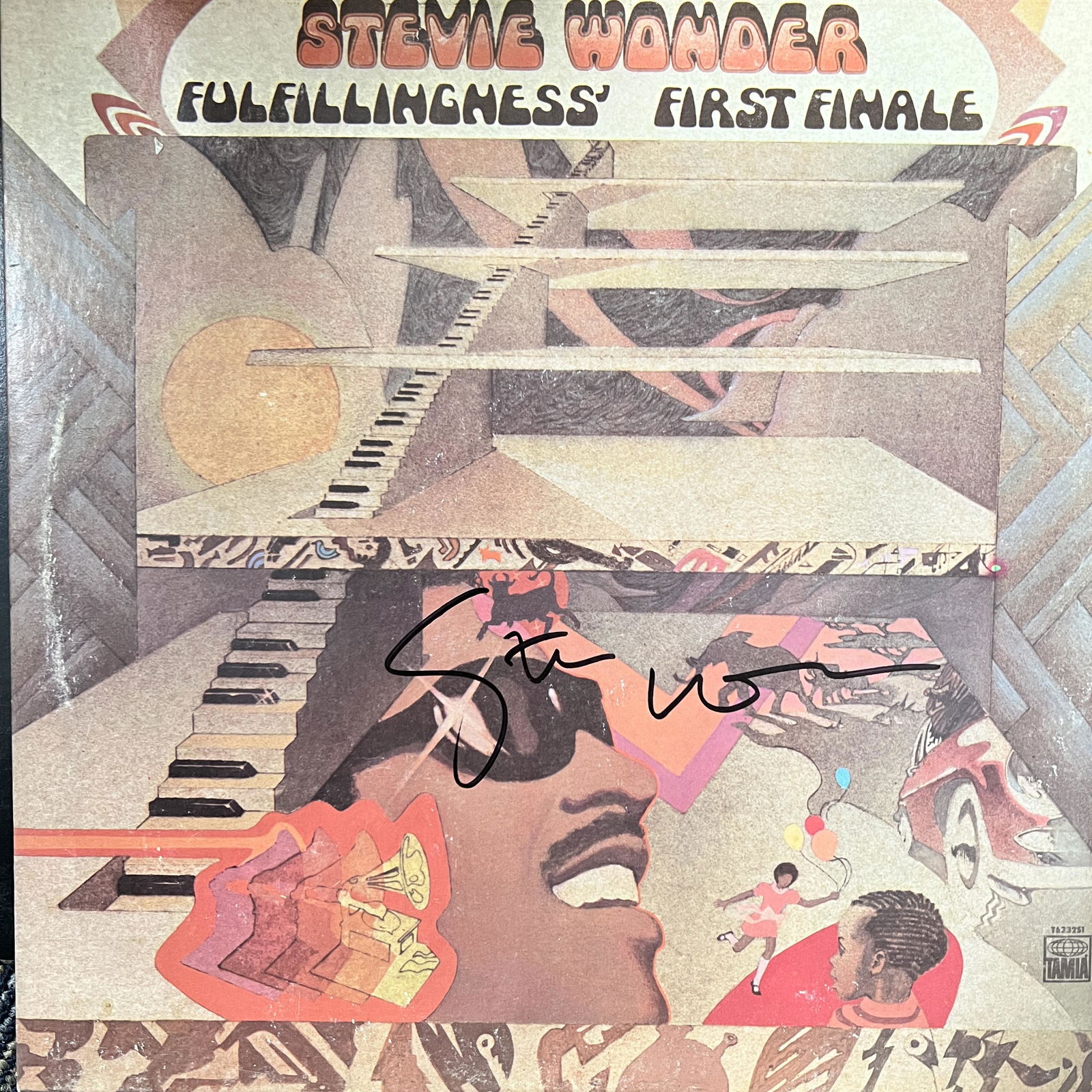 Stevie Wonder Autographed Album (1 of 1)