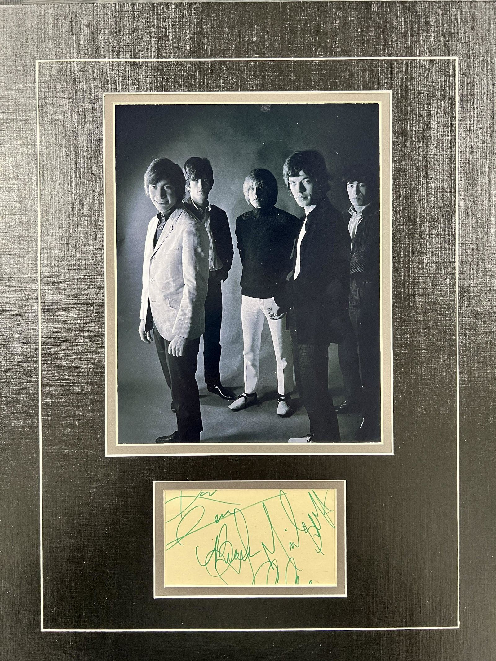 The Rolling Stones Autographed Display (1 of 1)