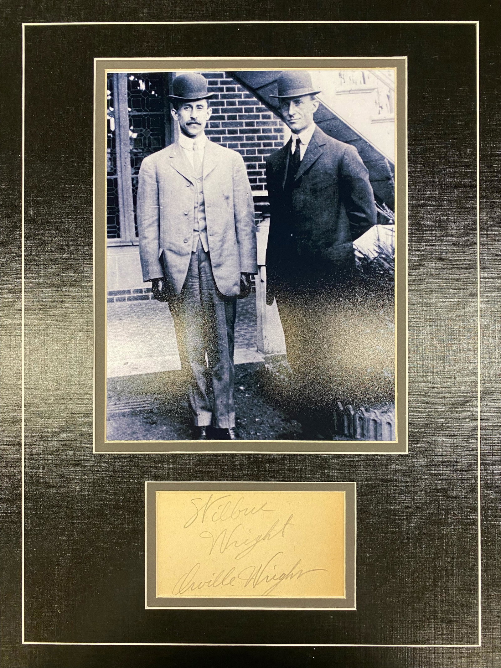 The Wright Brothers Autographed Display (1 of 1)