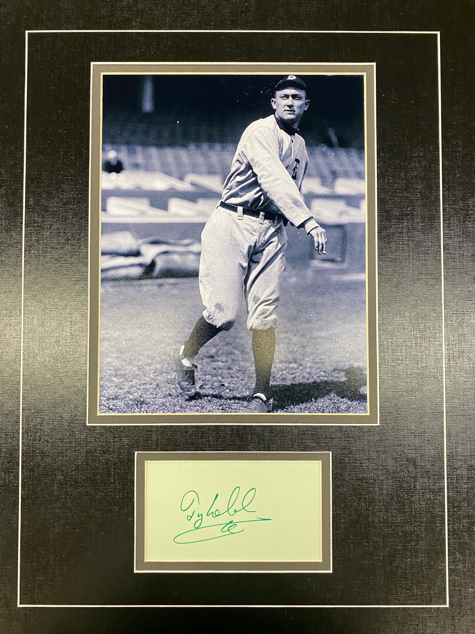 Ty Cobb AUTOGRAPHED Display (1 of 1)