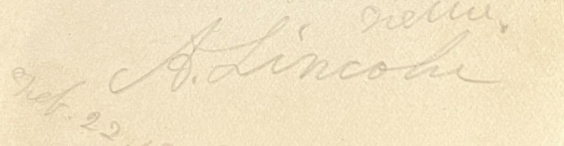 Abraham Lincoln Autographed Page (1 of 1)