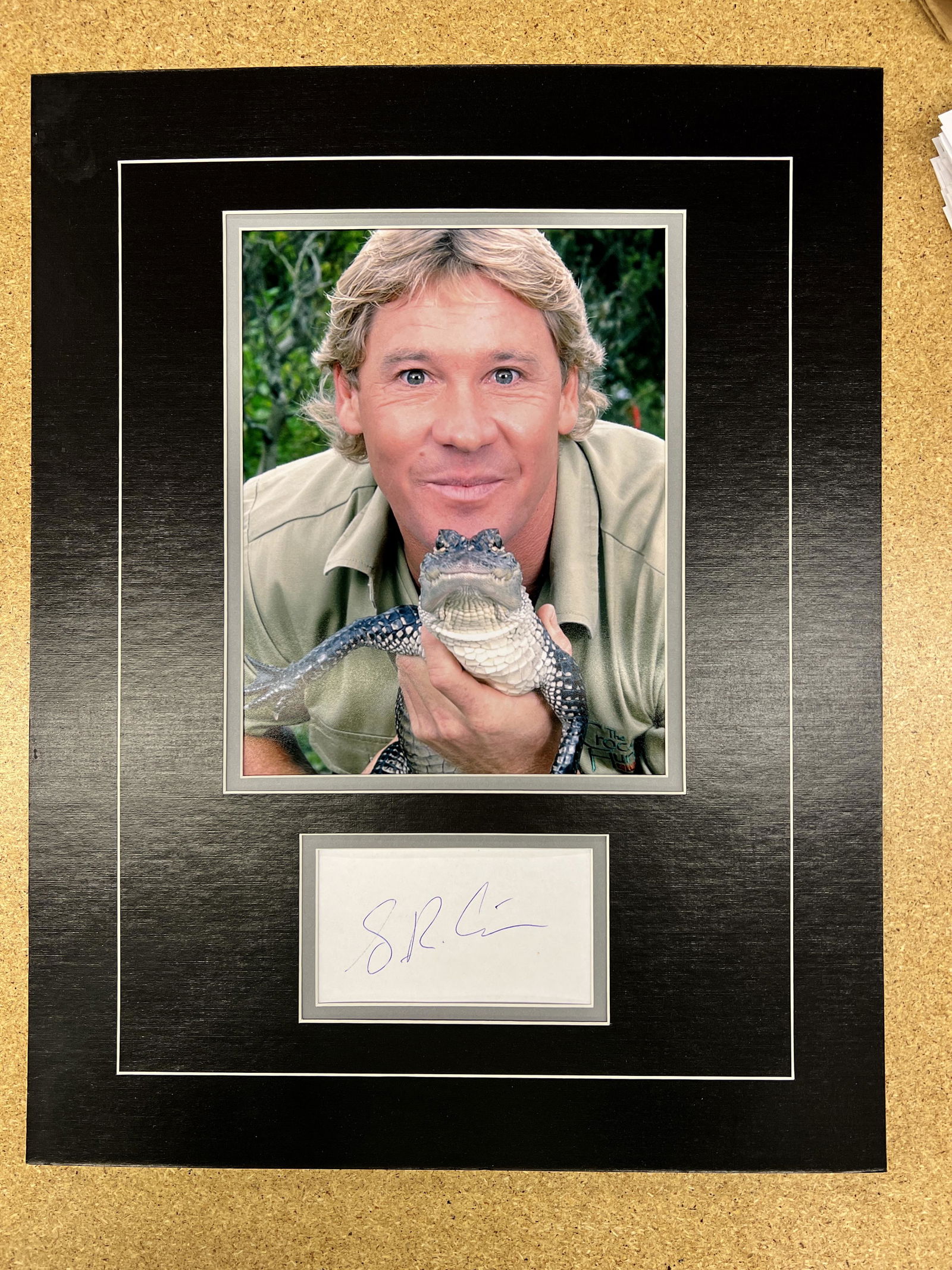 Steve Irwin Autographed Display (1 of 1)