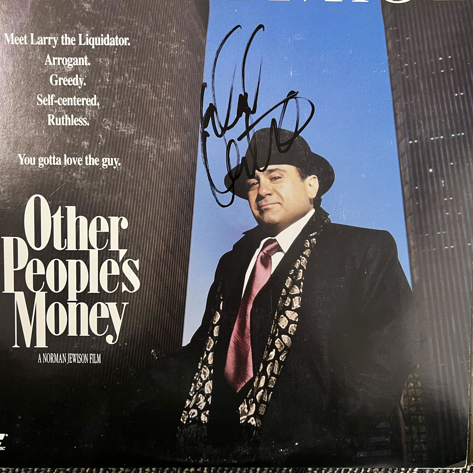 Danny Devito Autographed Laser Disc (1 of 1)