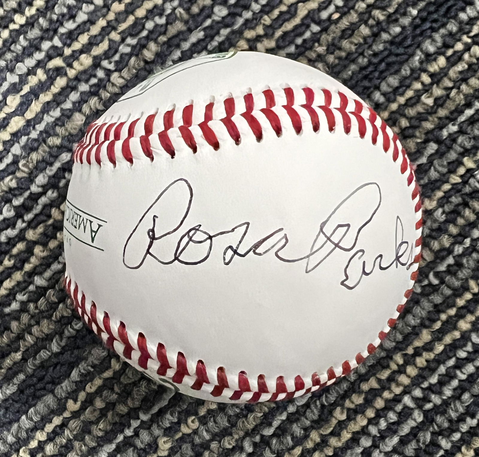 Rosa Parks Autographed Baseball (1 of 1)