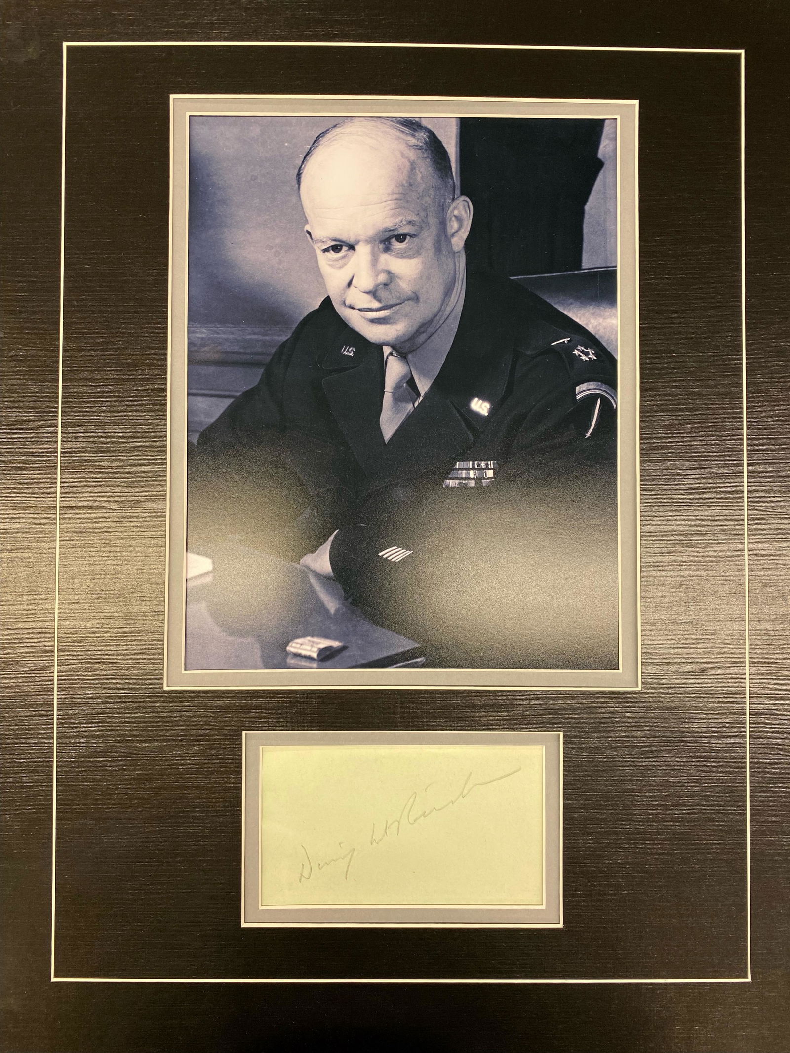 Dwight D. EISENHOWER Autographed Display (1 of 1)