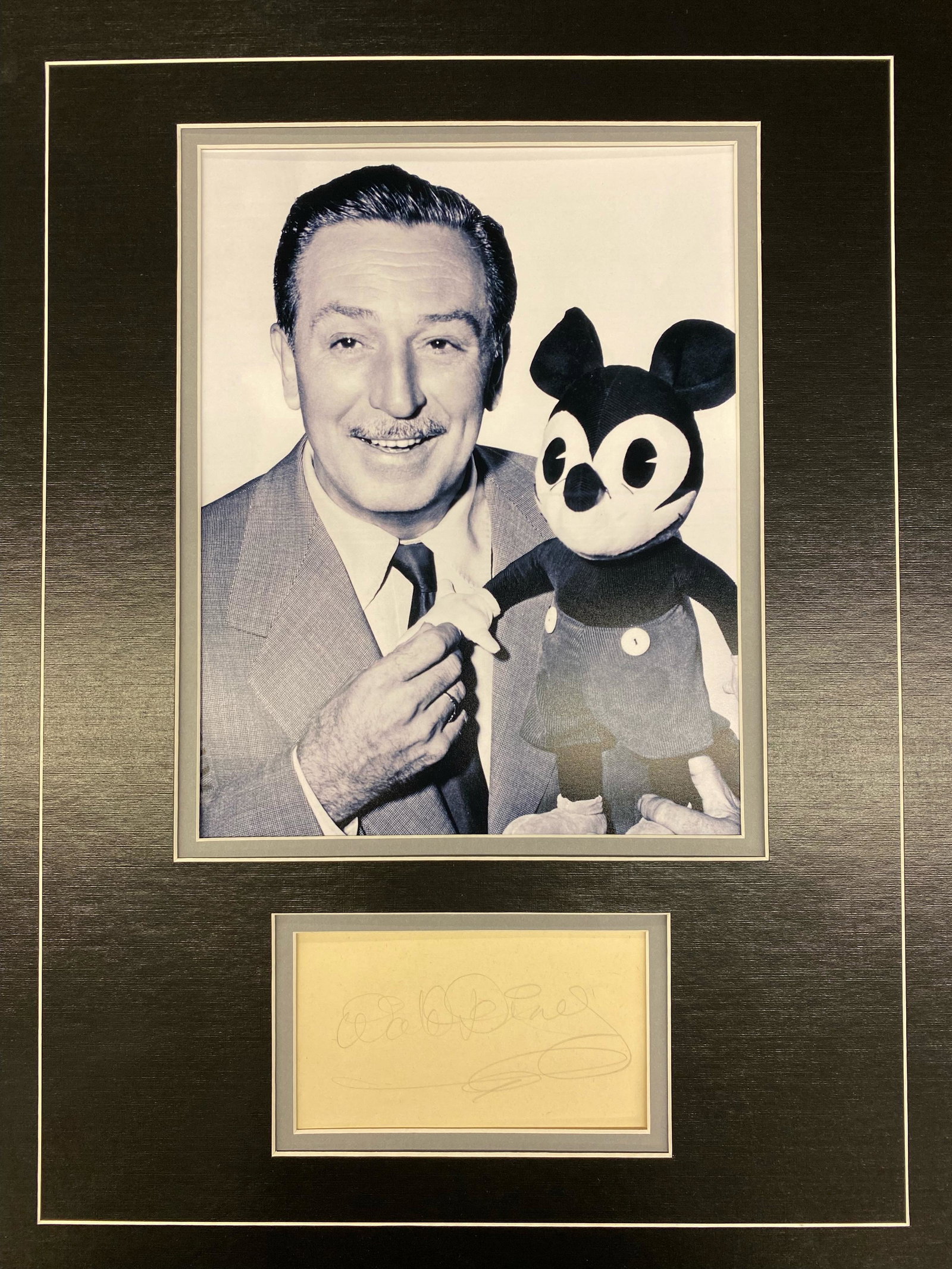 Walt Disney AUTOGRAPHED Display (1 of 1)