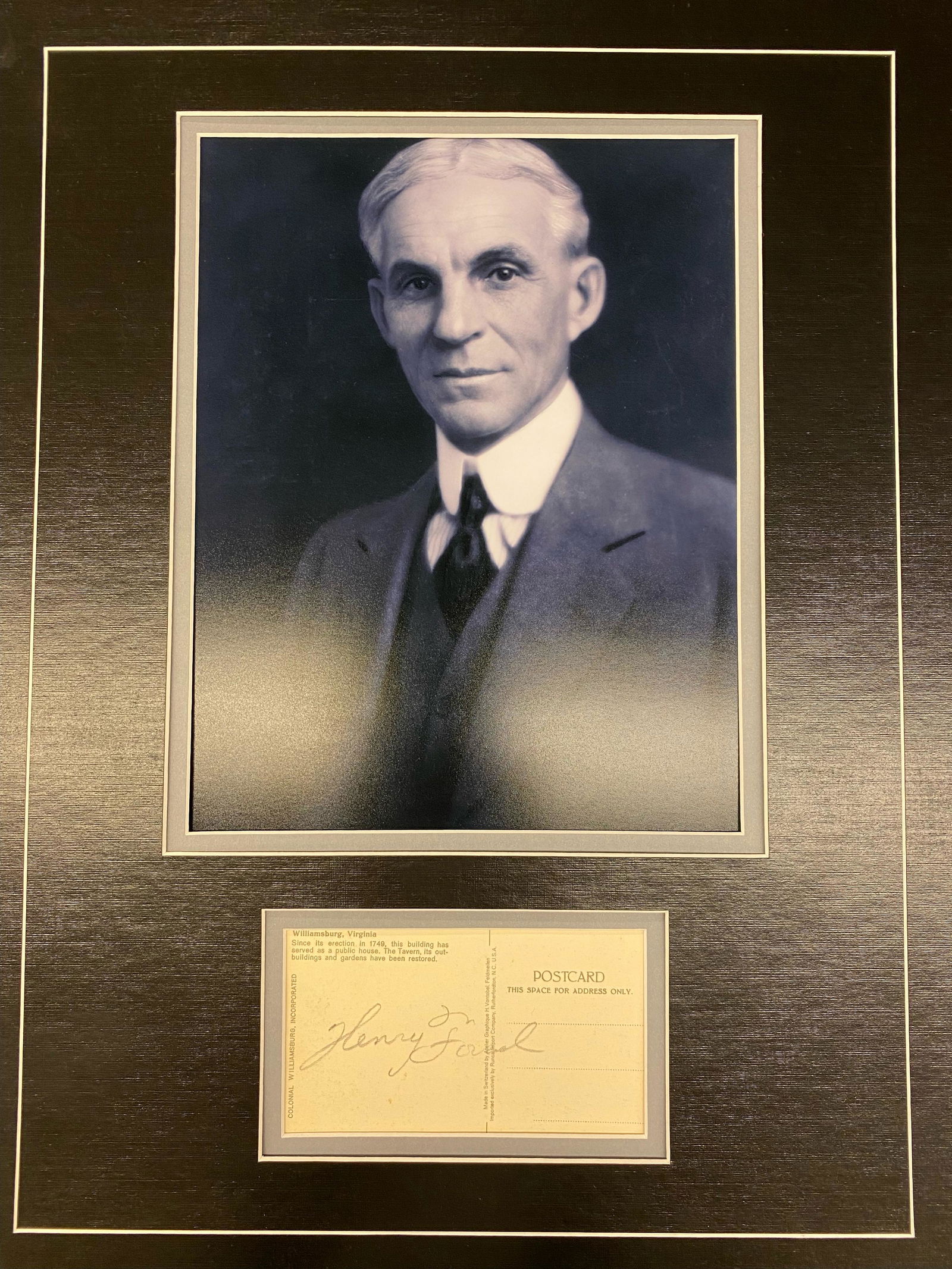 Henry Ford Autographed Display (1 of 1)