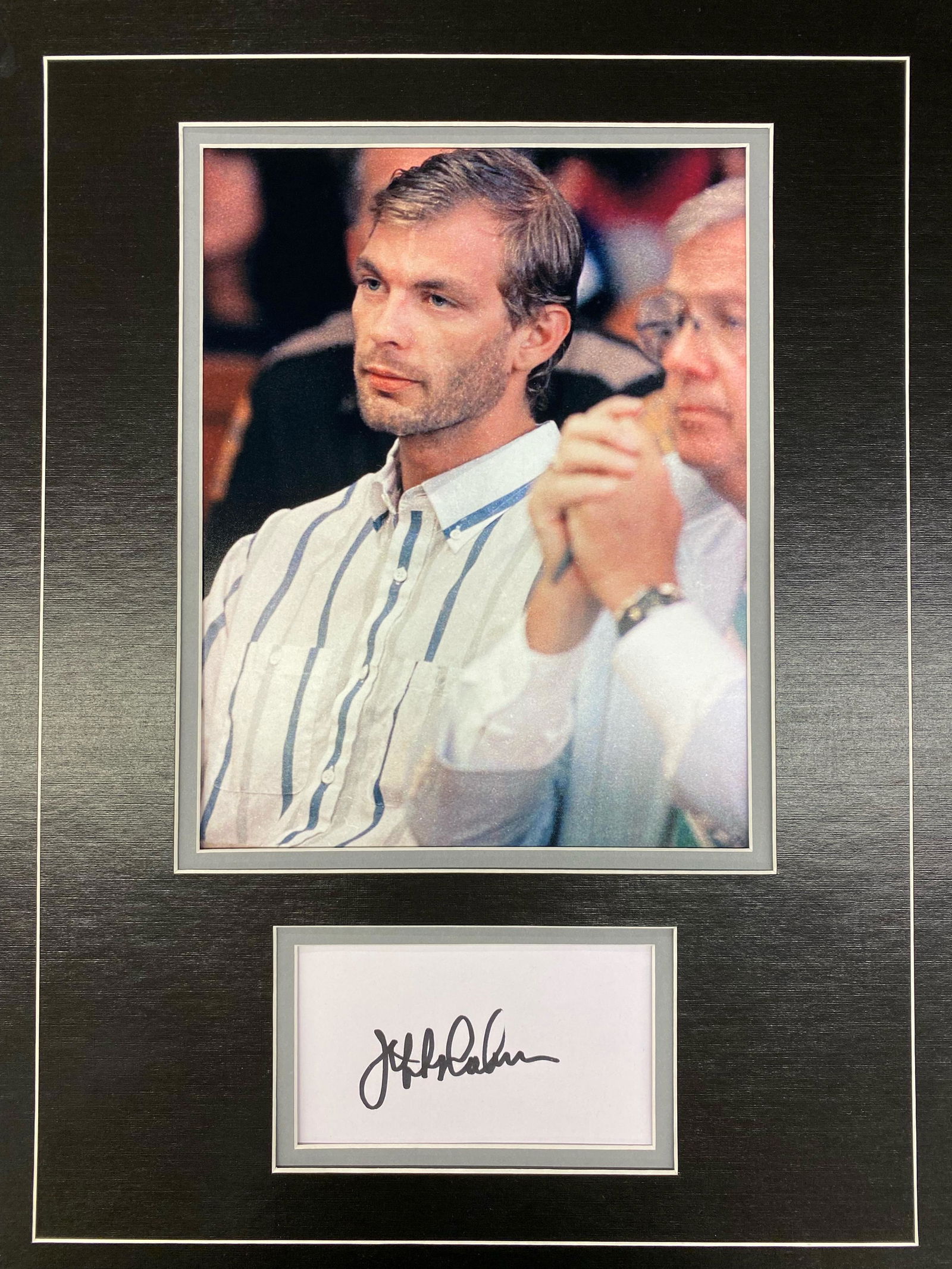Jeffrey Dahmer Autographed Display (1 of 1)