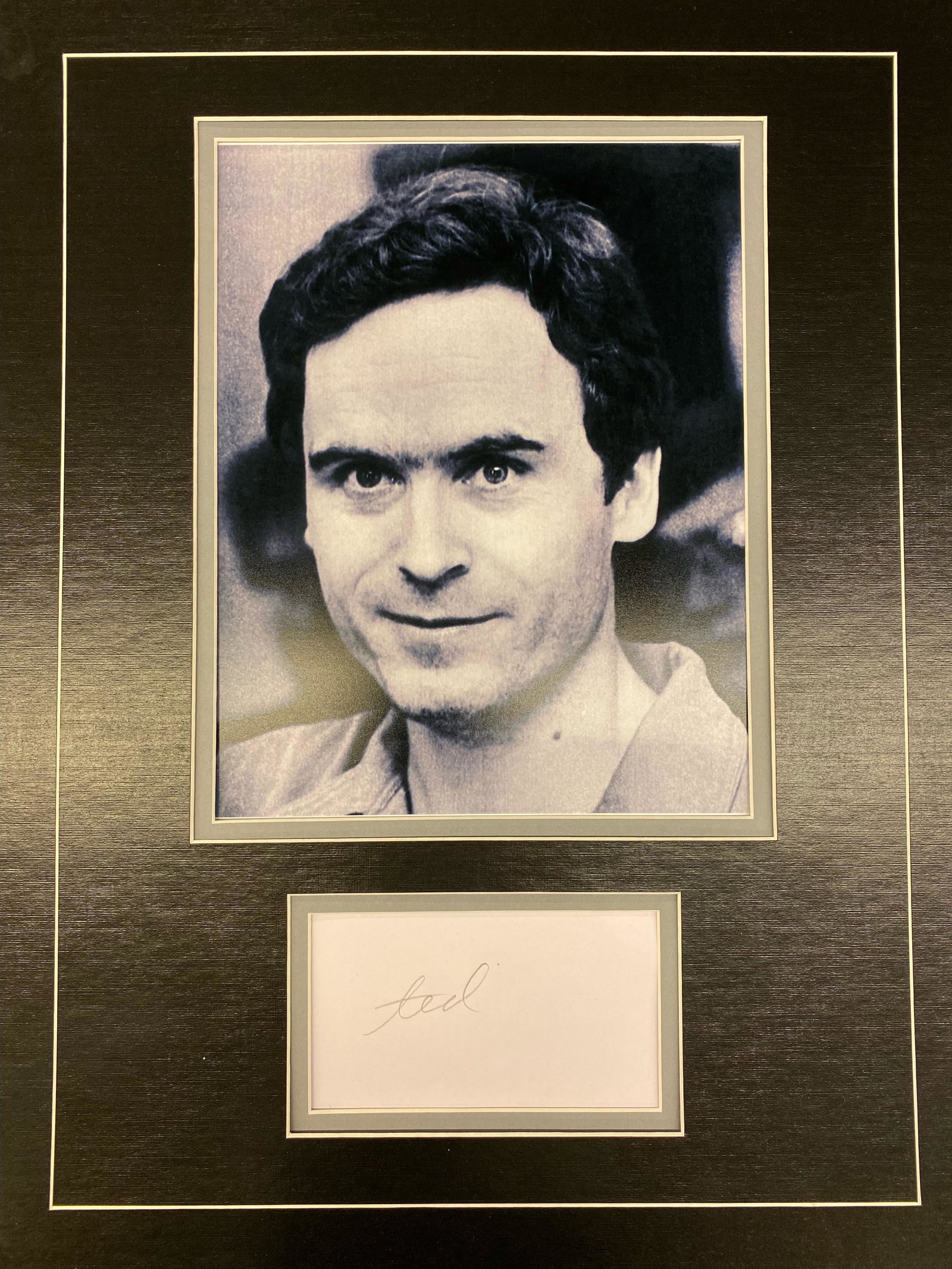 Ted Bundy Autographed Display (1 of 1)