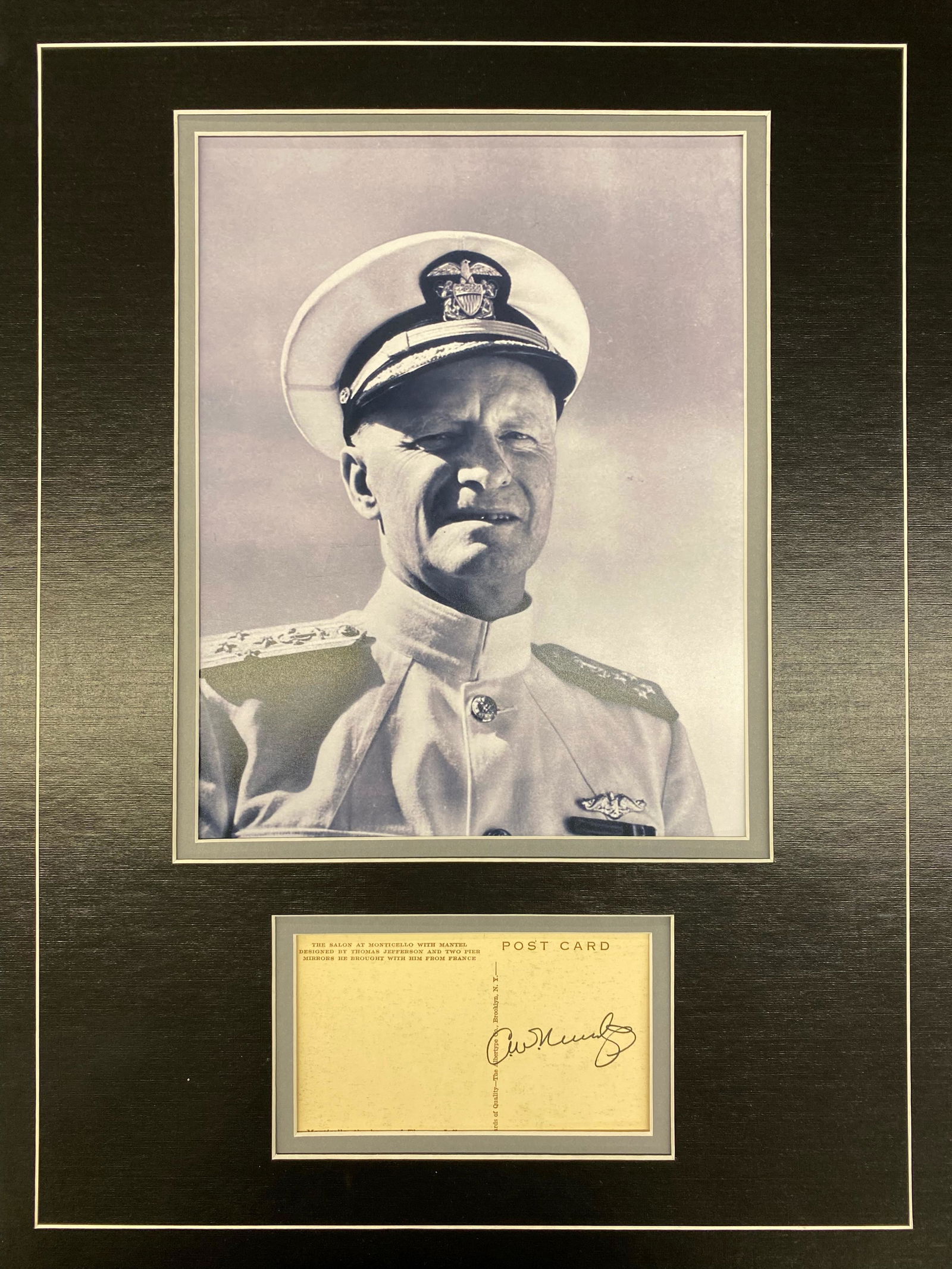 Admiral Nimitz Autographed Display (1 of 1)