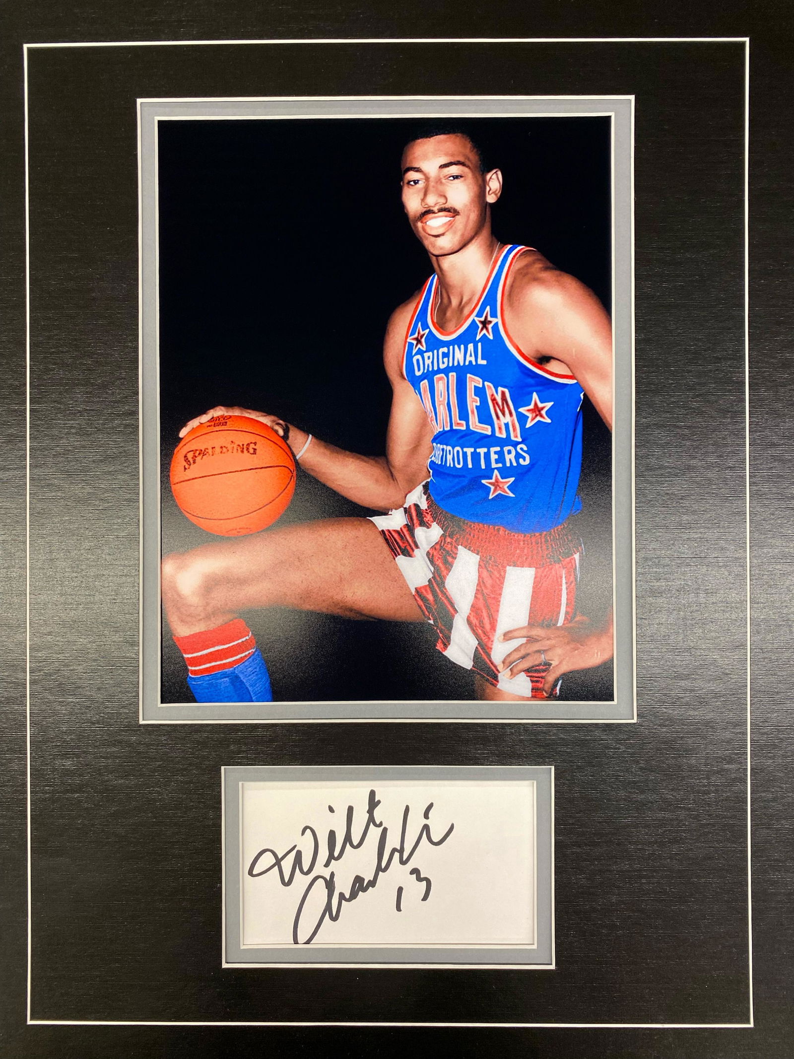 Wilt Chamberlain Autographed Display (1 of 1)