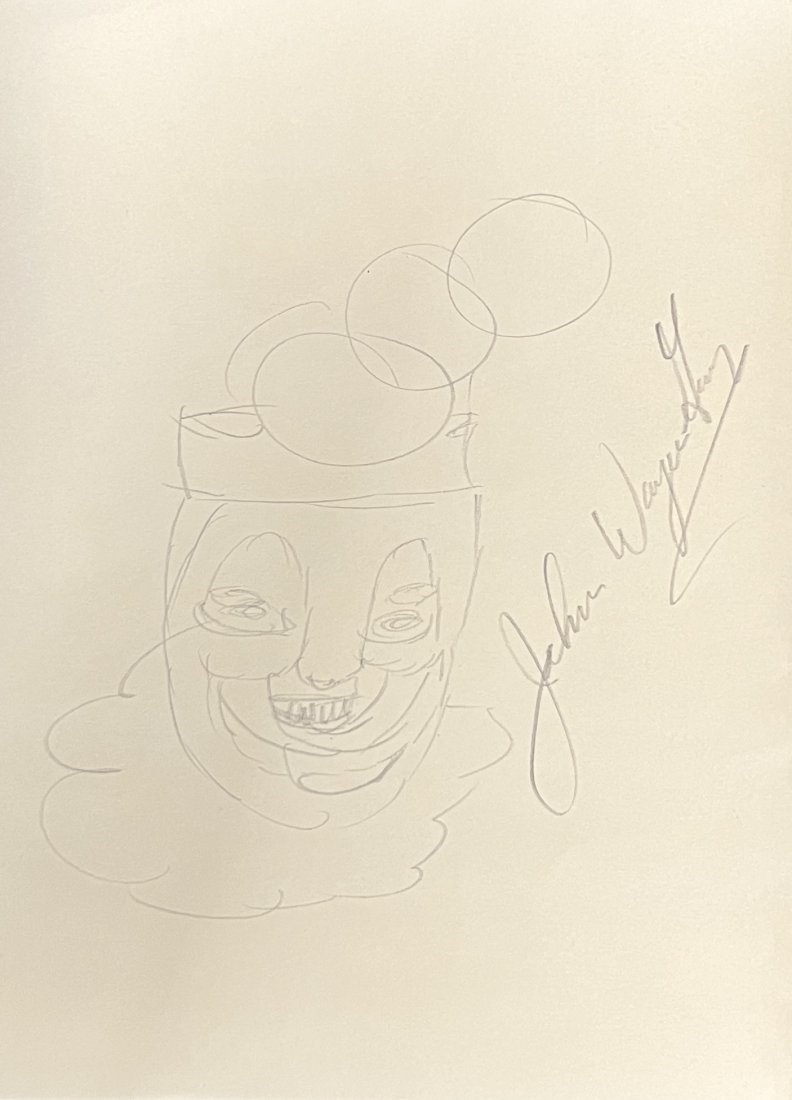 John Wayne Gacy Autographed Pogo Pencil Sketch (1 of 1)