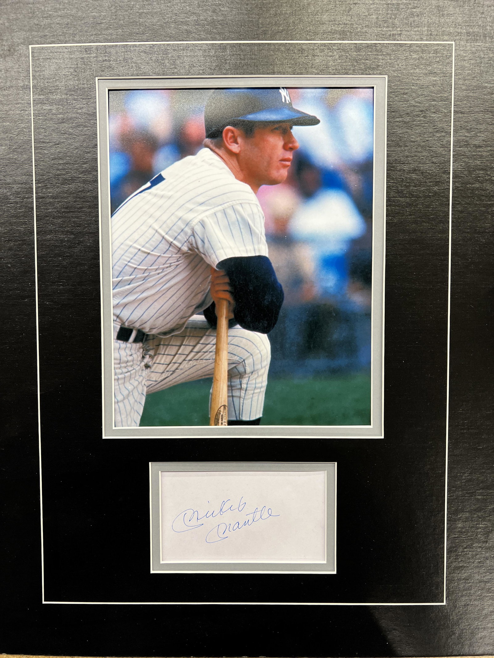 Mickey Mantle Autographed Display (1 of 1)