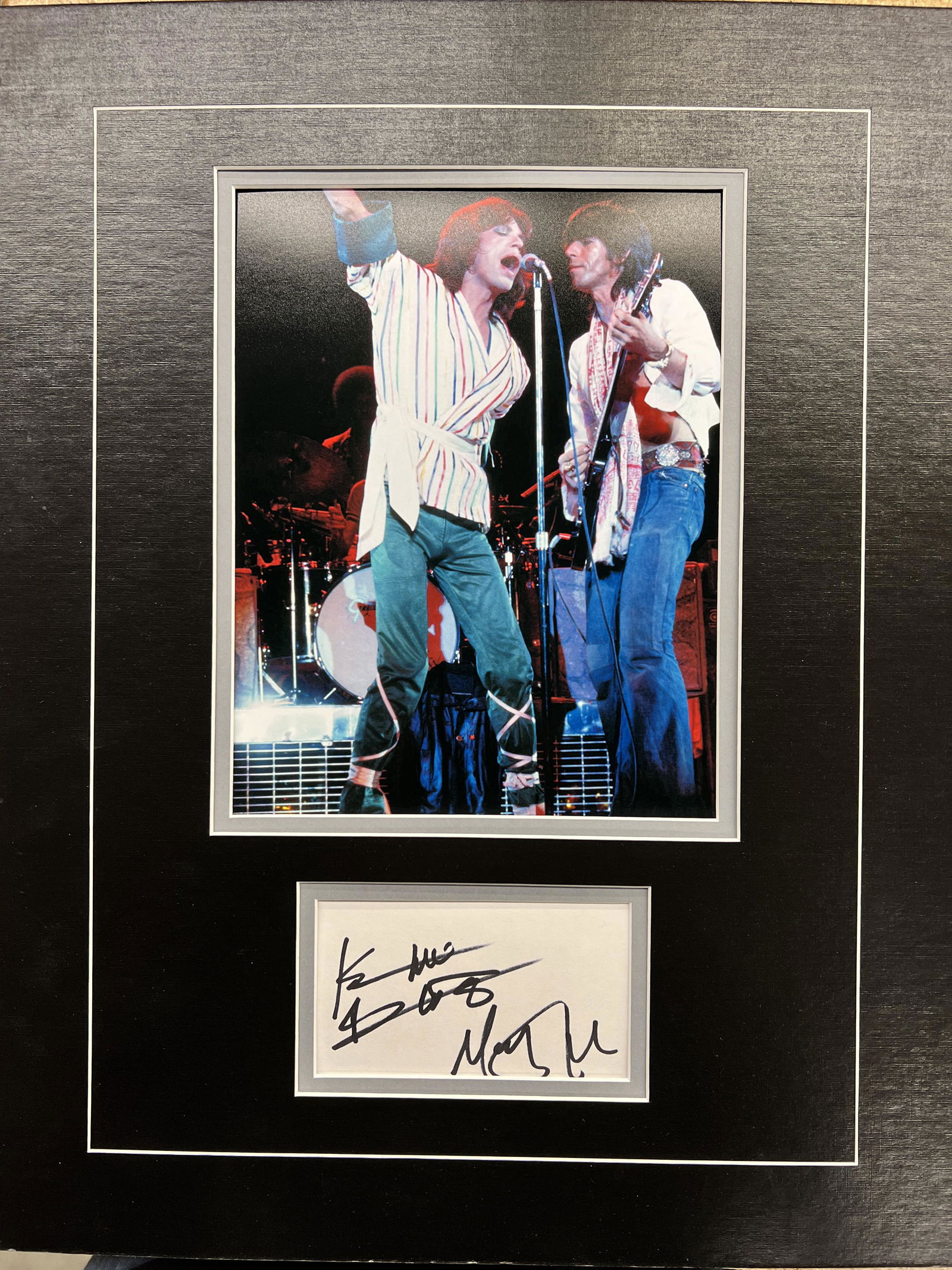 MICK AND Keith Autographed Display (1 of 1)