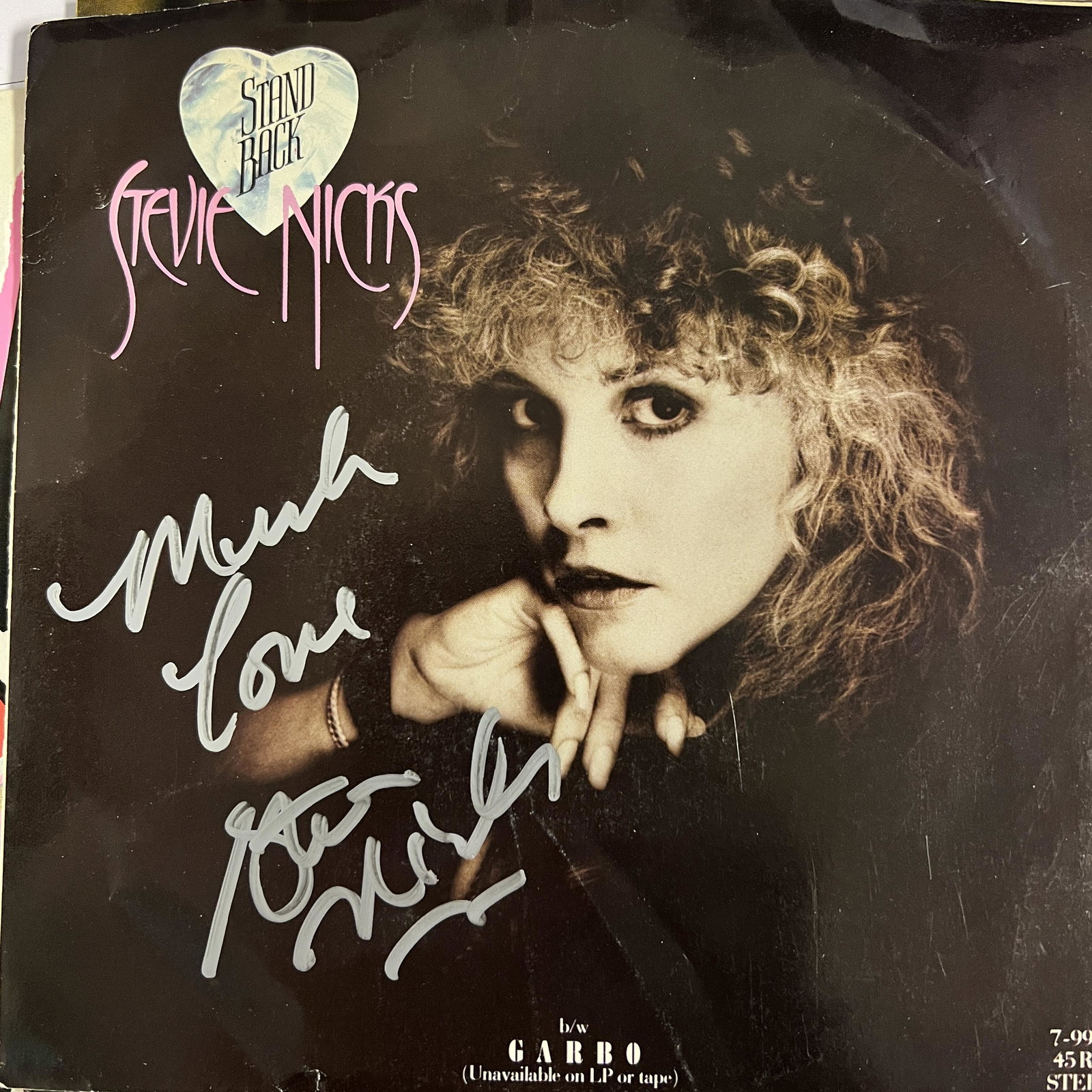 Stevie Nicks Autographed Single: Displays are not framed, and can be framed for a cost. Any item that needs framing will take 2-3 weeks. Framed items will state they are framed in the name of the item. All signed items come with a CO
