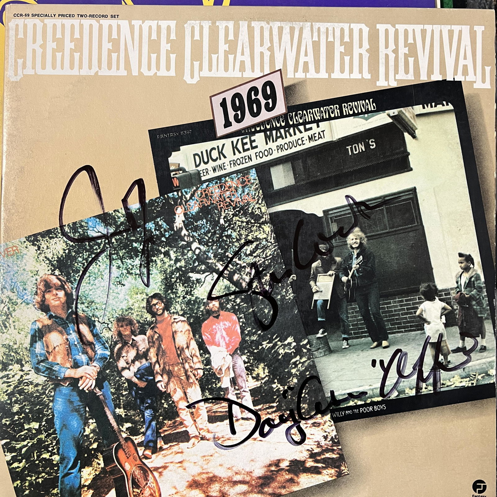 CCR Autographed Album JOHN STU DOUG (1 of 1)