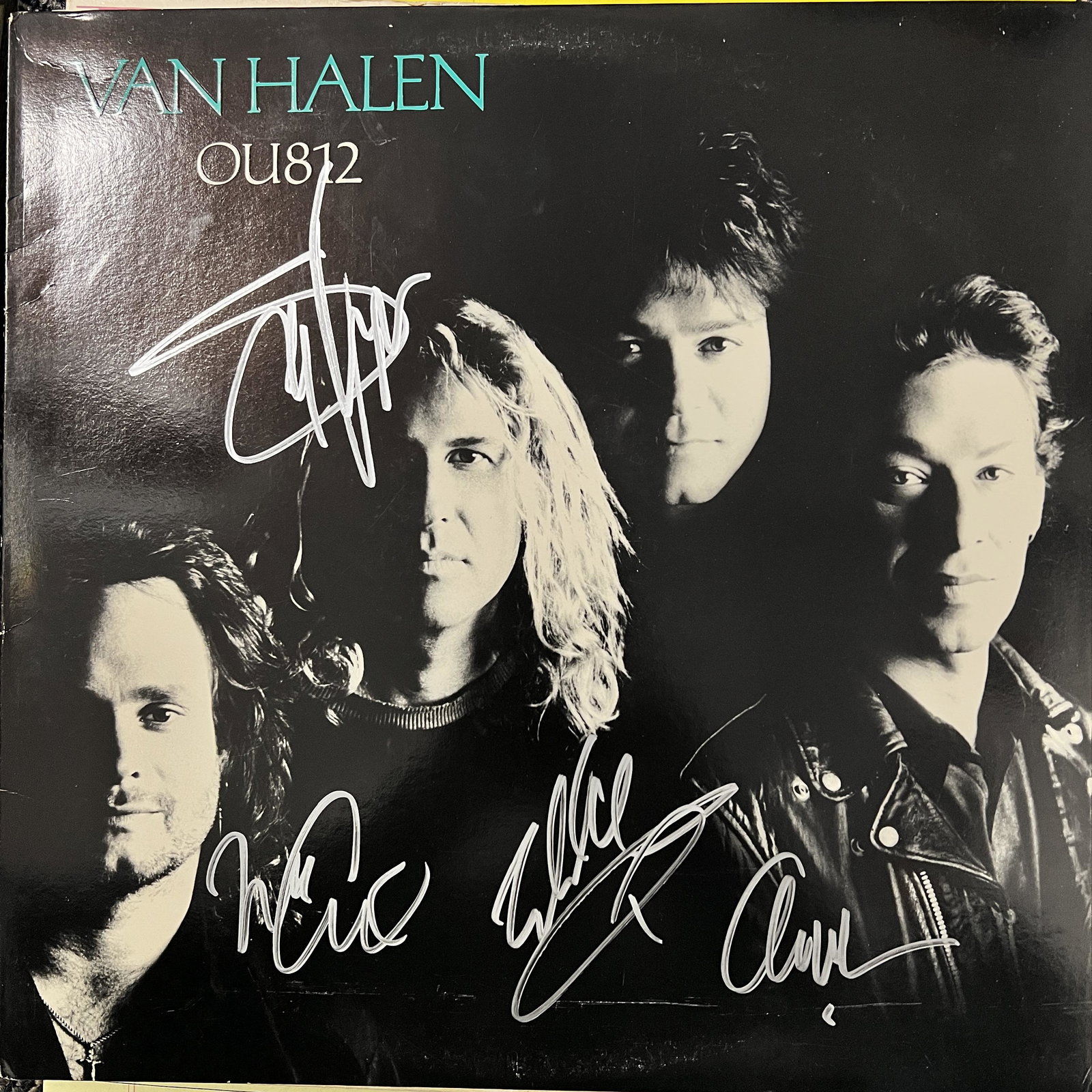 Van Halen Autographed ALBUM SAMMY EDDIE ALEX MIKE (1 of 1)