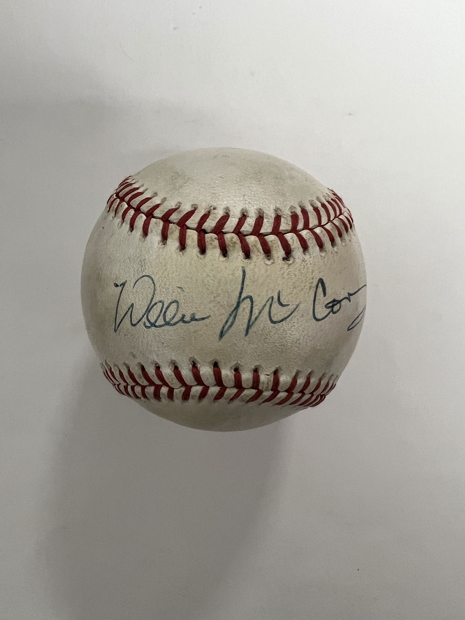 Willie McCovey Autographed Baseball (1 of 1)