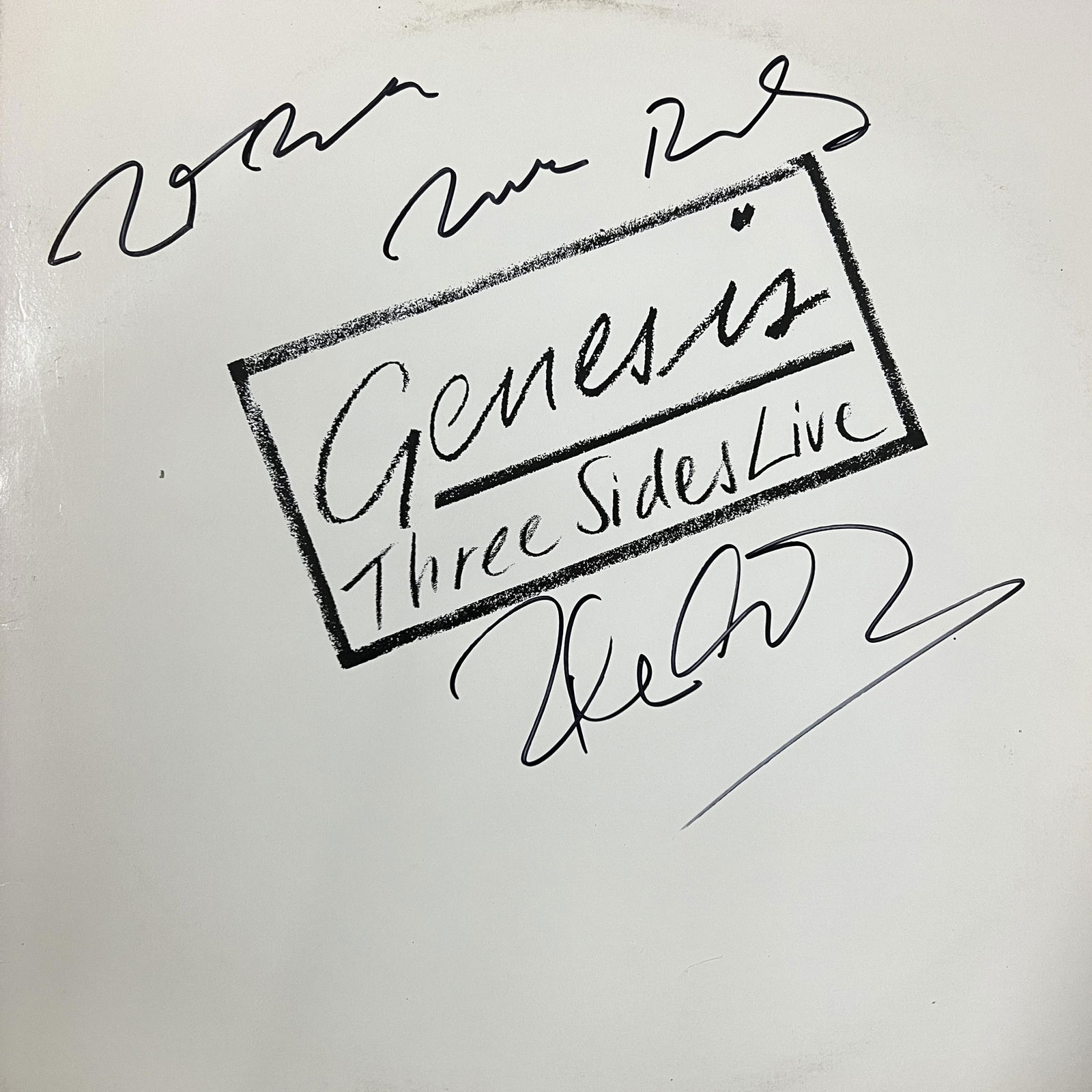 Genesis Autographed Album TONY MIKE PHIL (1 of 1)