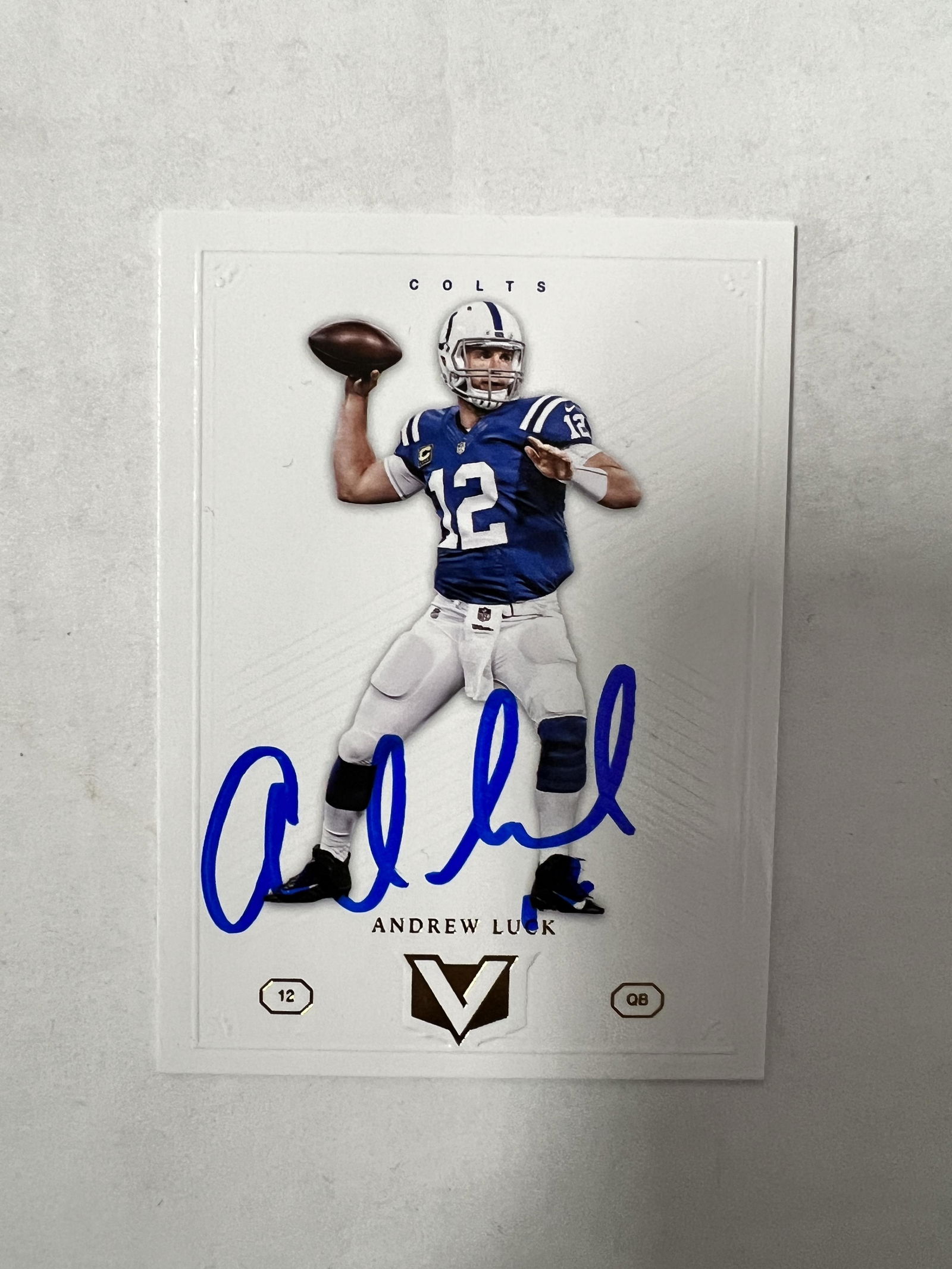 Andrew Luck Autographed Card (1 of 1)