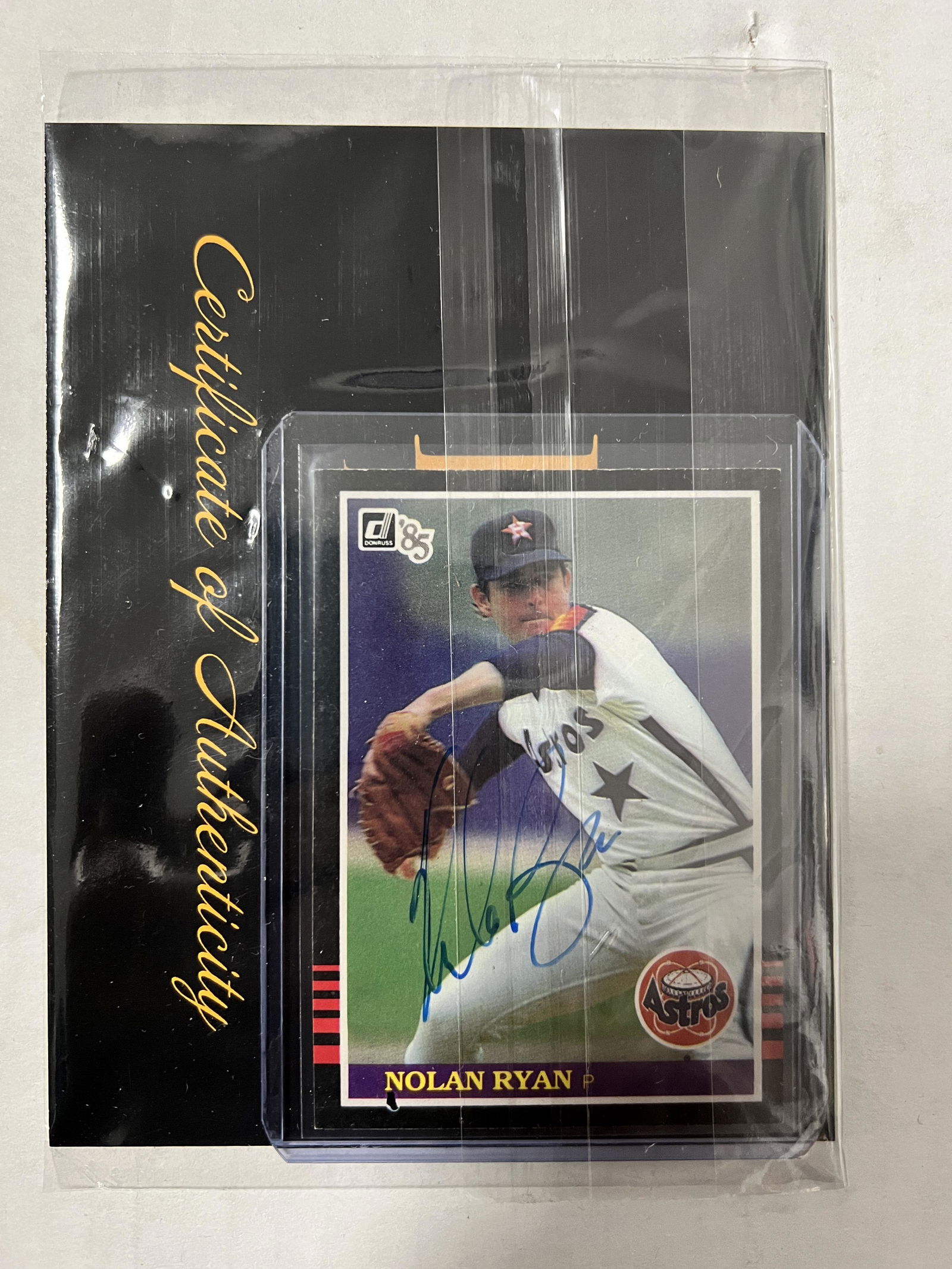 Nolan Ryan Autographed Card (1 of 1)