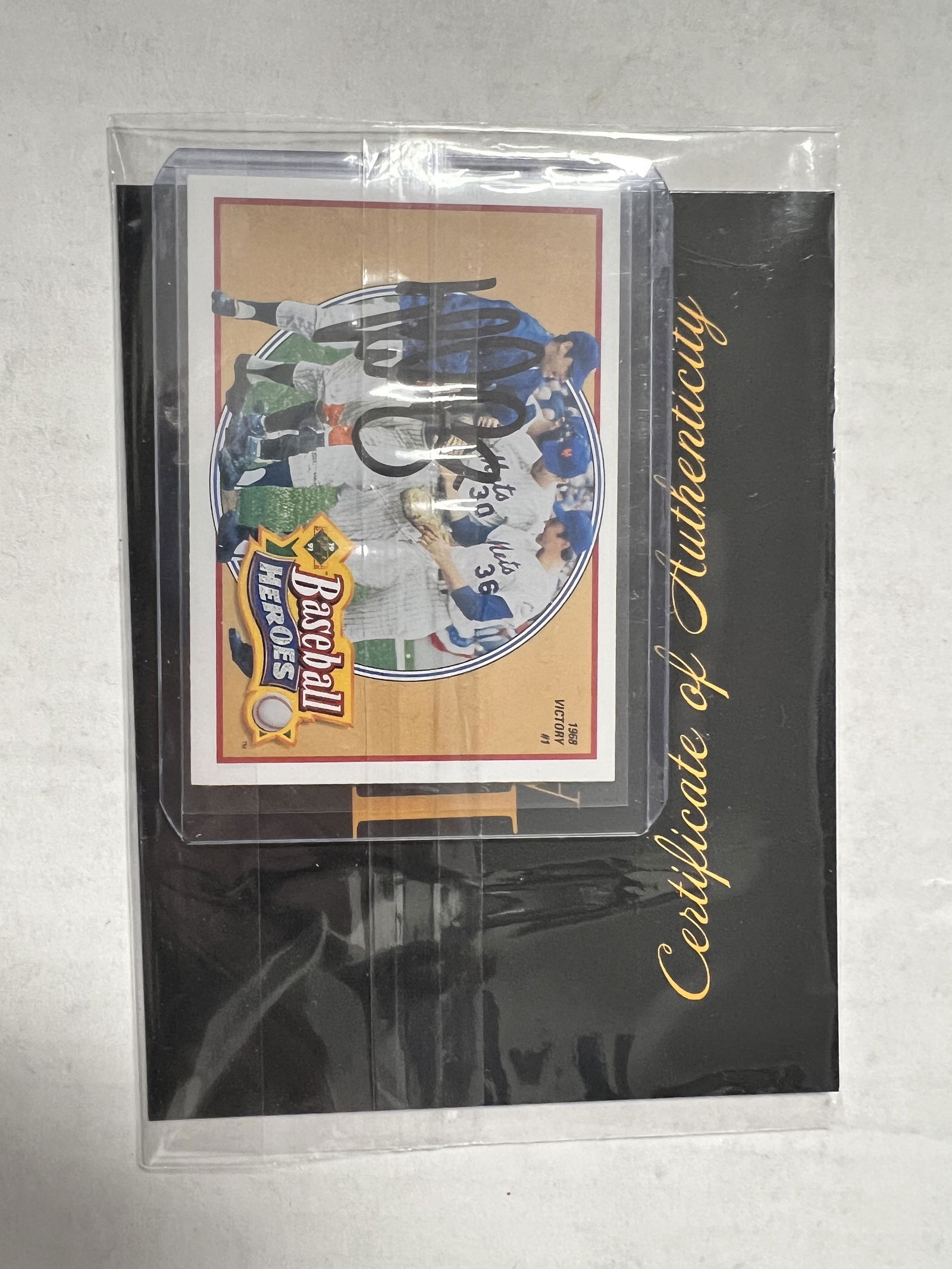 Nolan Ryan Autographed Card: Displays are not framed, and can be framed for a cost. Any item that needs framing will take 2-3 weeks. Framed items will state they are framed in the name of the item. All signed items come with a CO