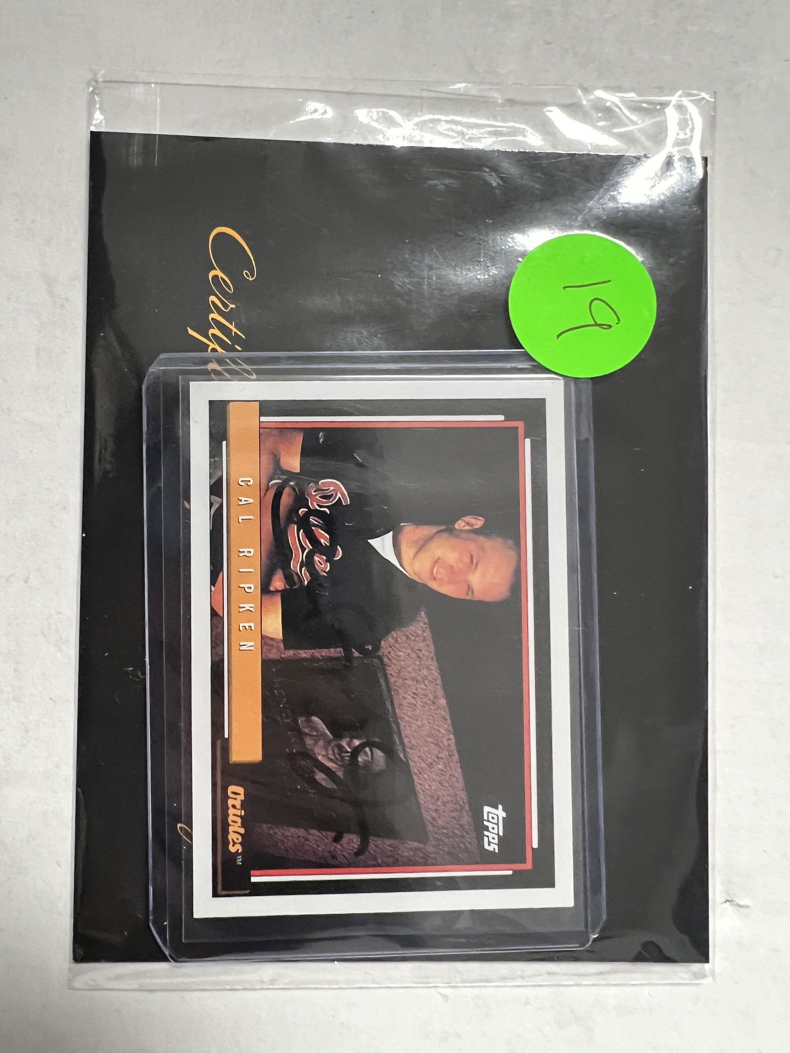 Cal Ripken Jr Autographed Card (1 of 1)
