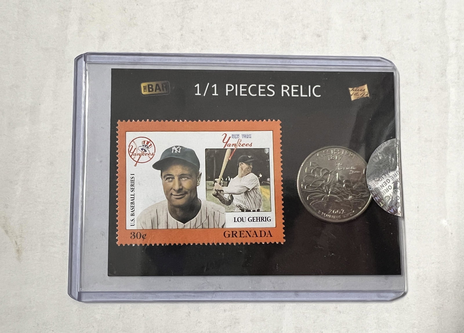 Lou Gehrig 1/1 Relic Card (1 of 1)